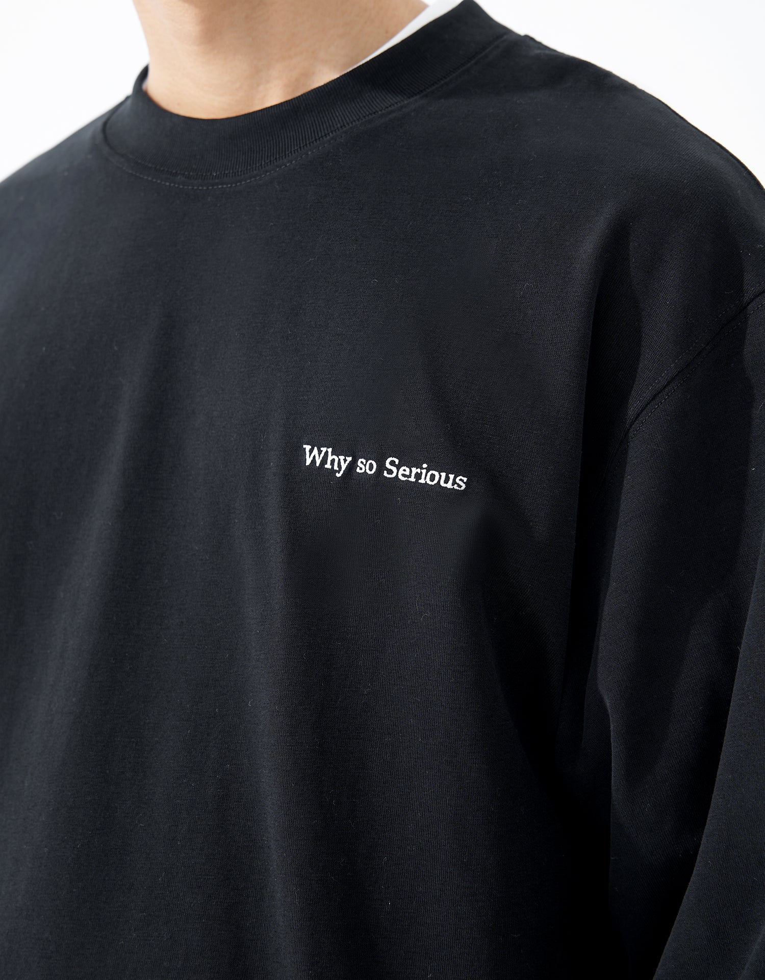 TopBasics "Why so Serious" Embroidered T-Shirt