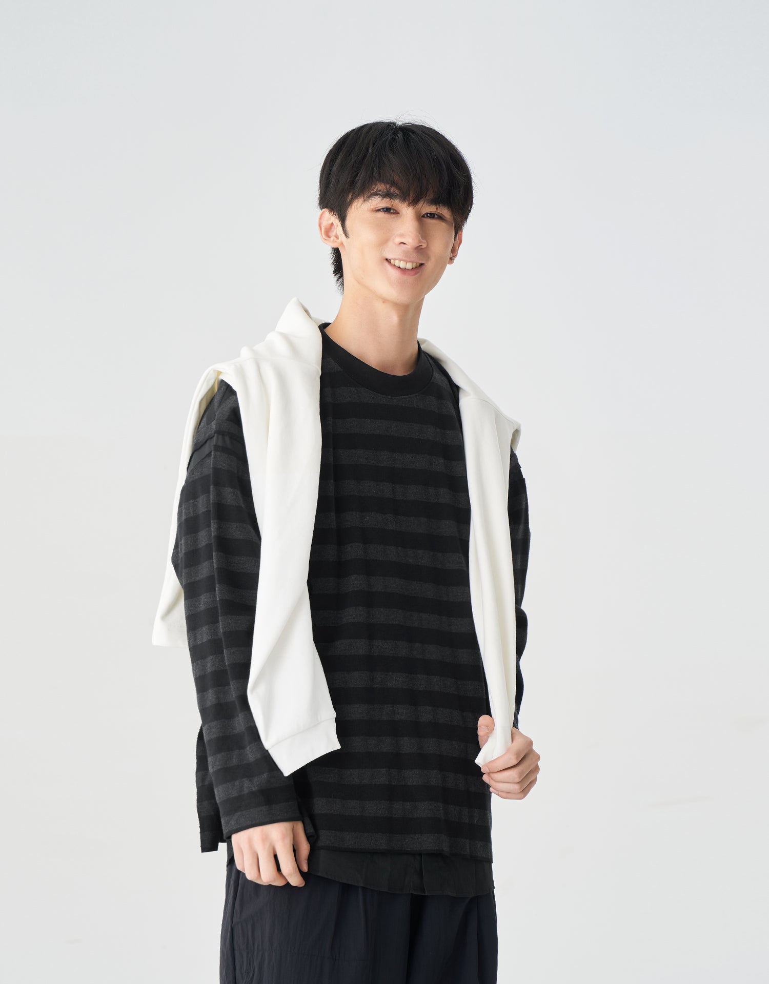 TopBasics Fake Two-Piece Striped T-Shirt