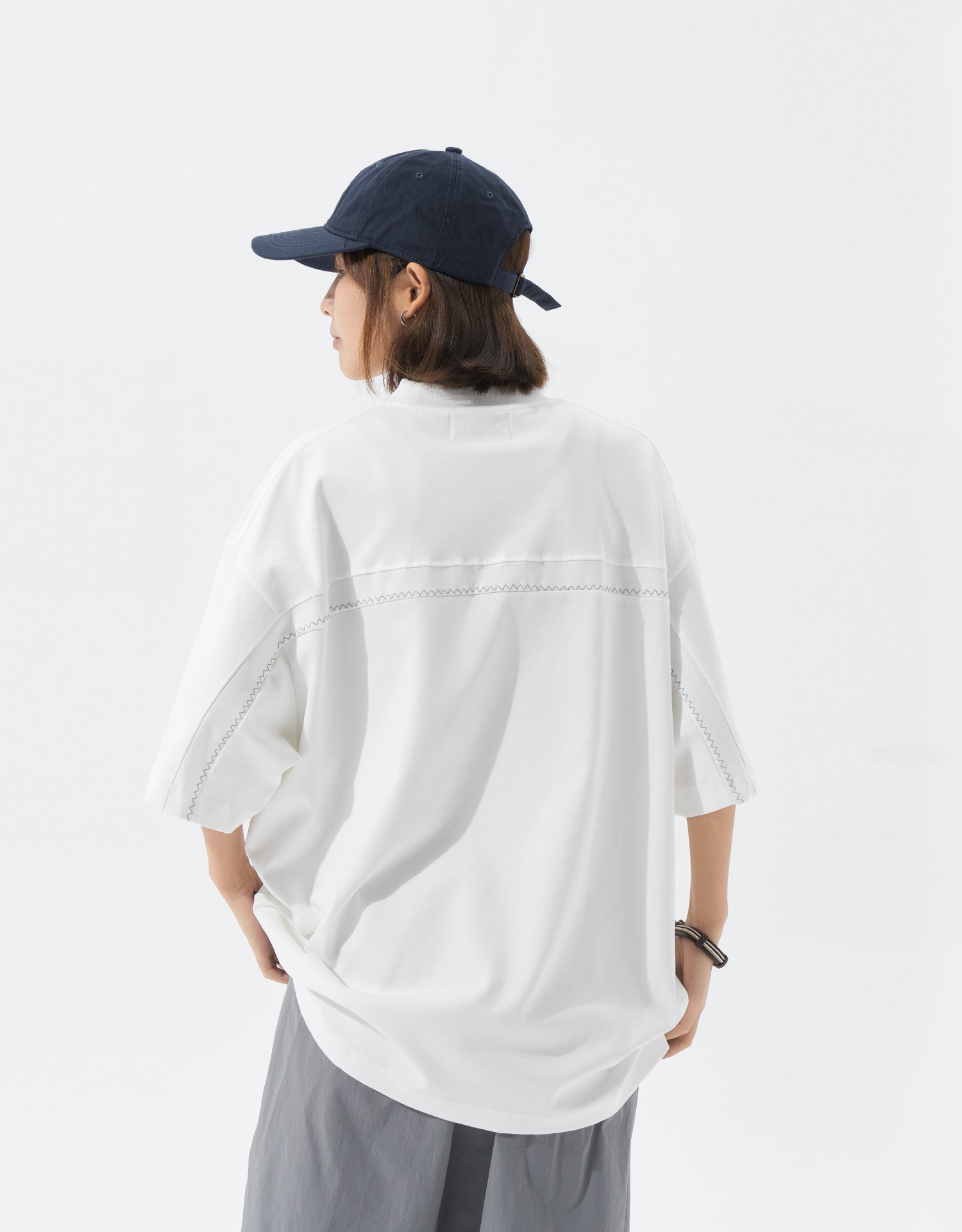 TopBasics Reflective Printed Pocket T-Shirt