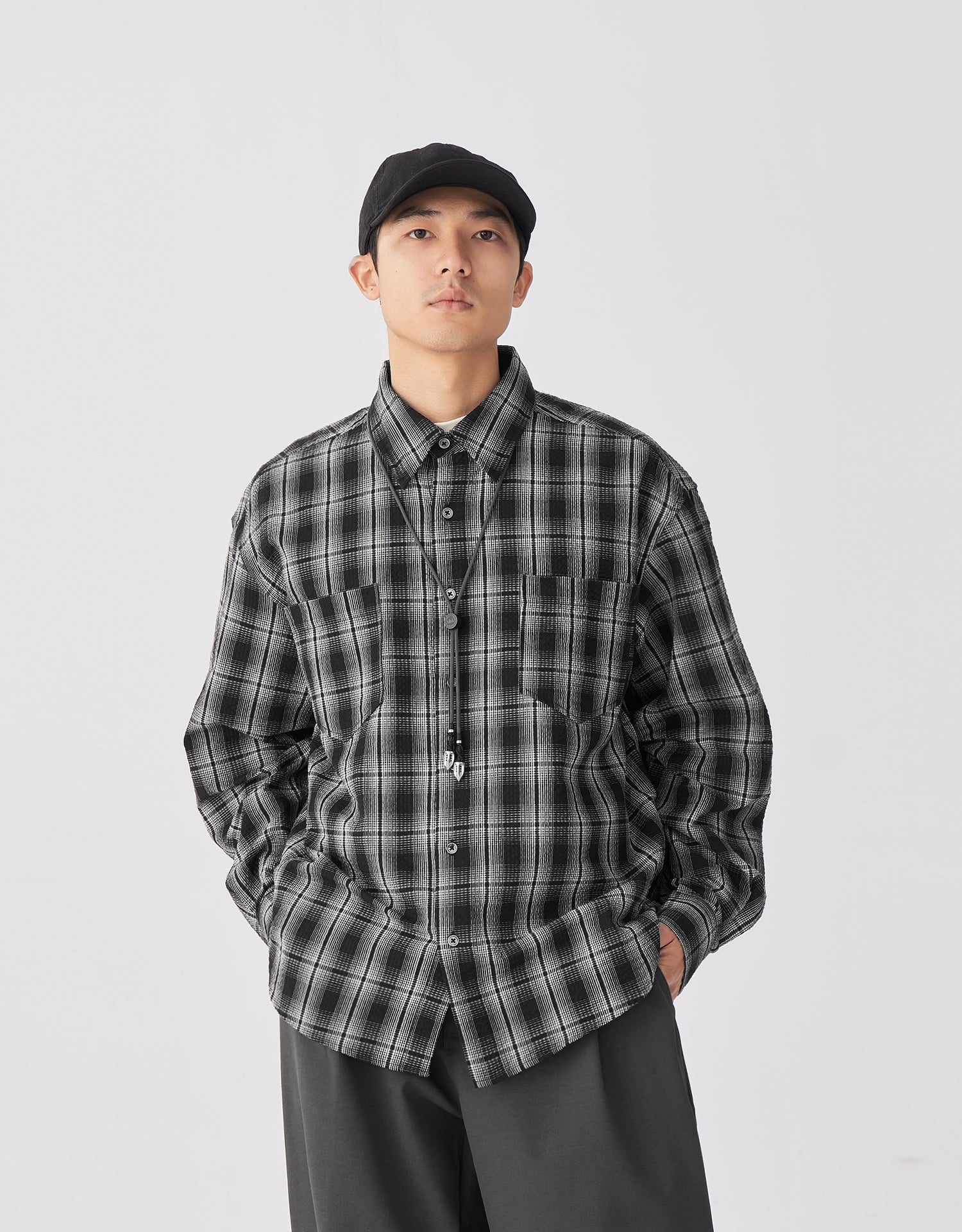 TopBasics Two Pockets Checkered Shirt