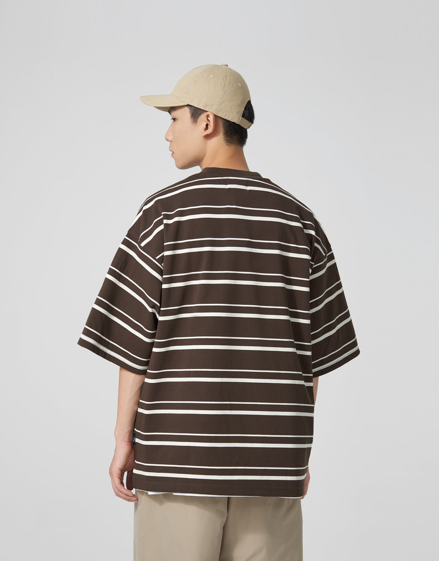 TopBasics 3D Pocket Striped T-Shirt