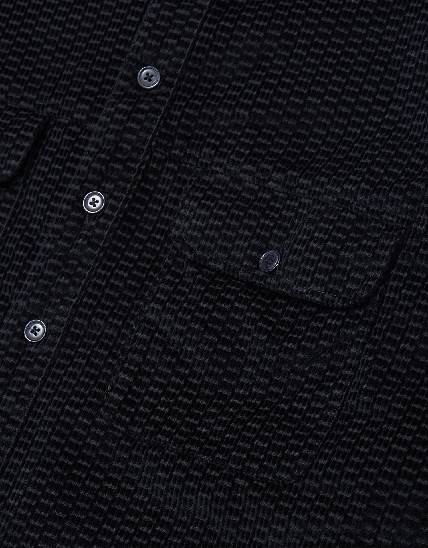 M.T. Embossed Corduroy Side Pockets Shirt Jacket