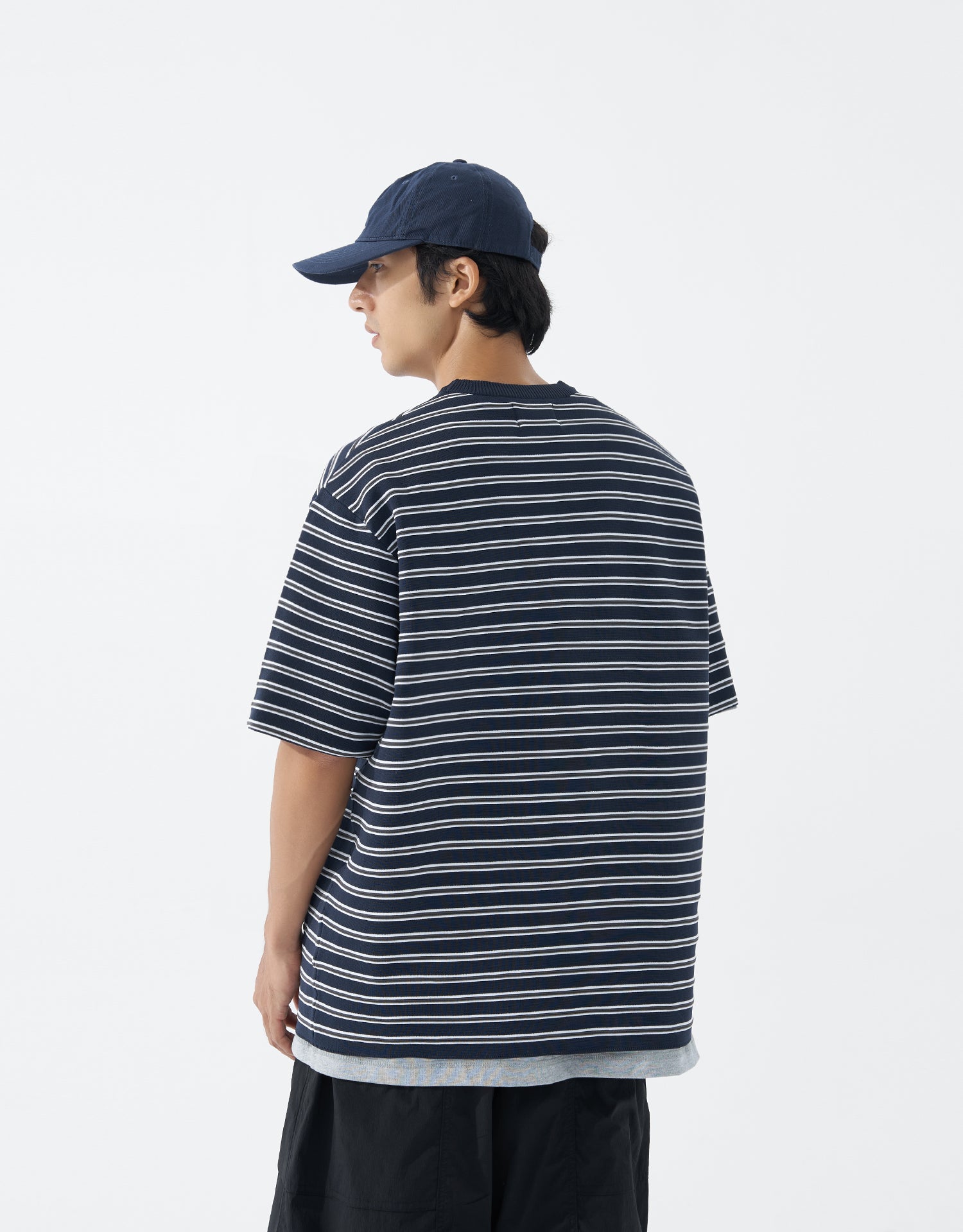 TopBasics Blue Tone Striped T-Shirt