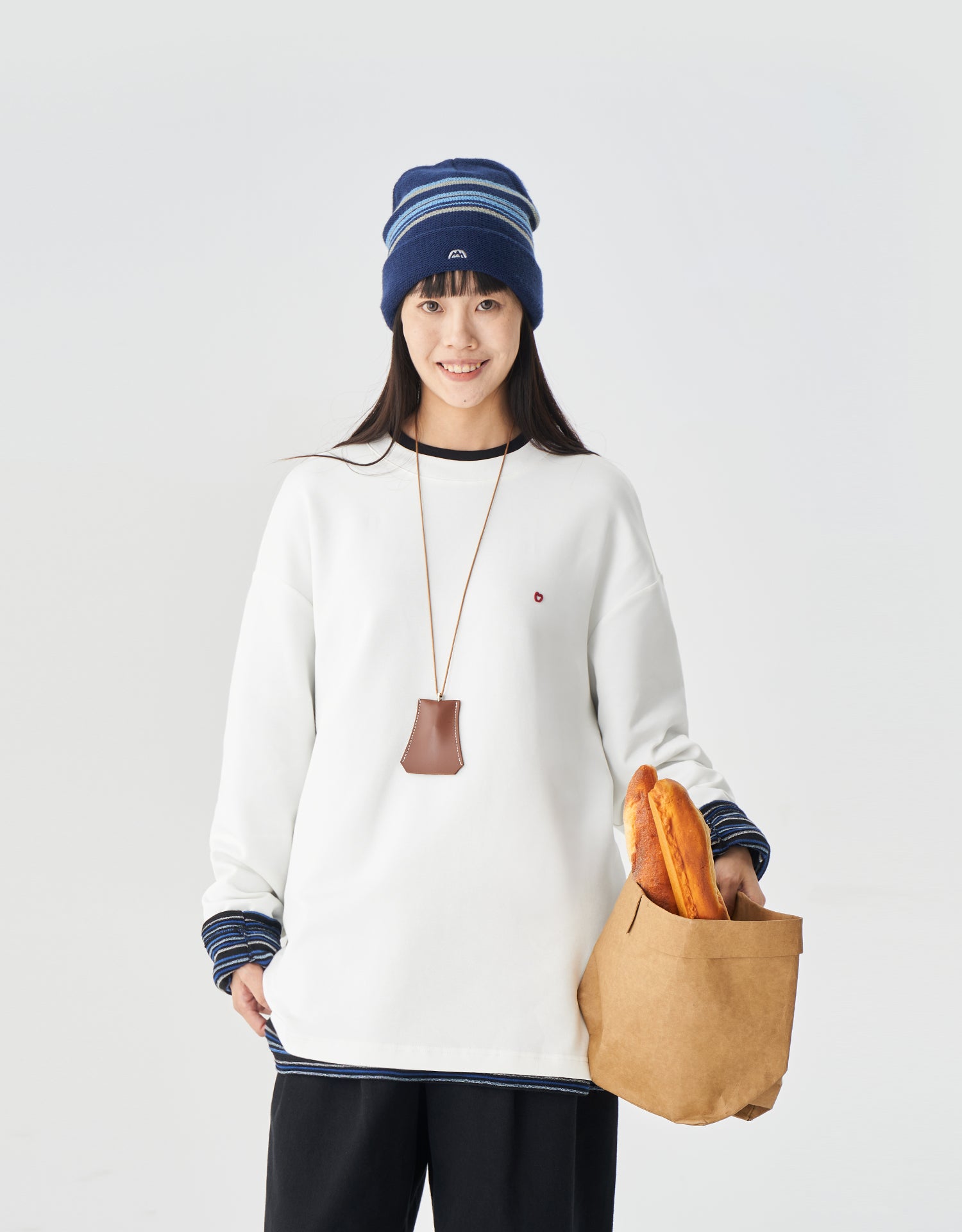 TopBasics Embroidered Heart L/S T-Shirt