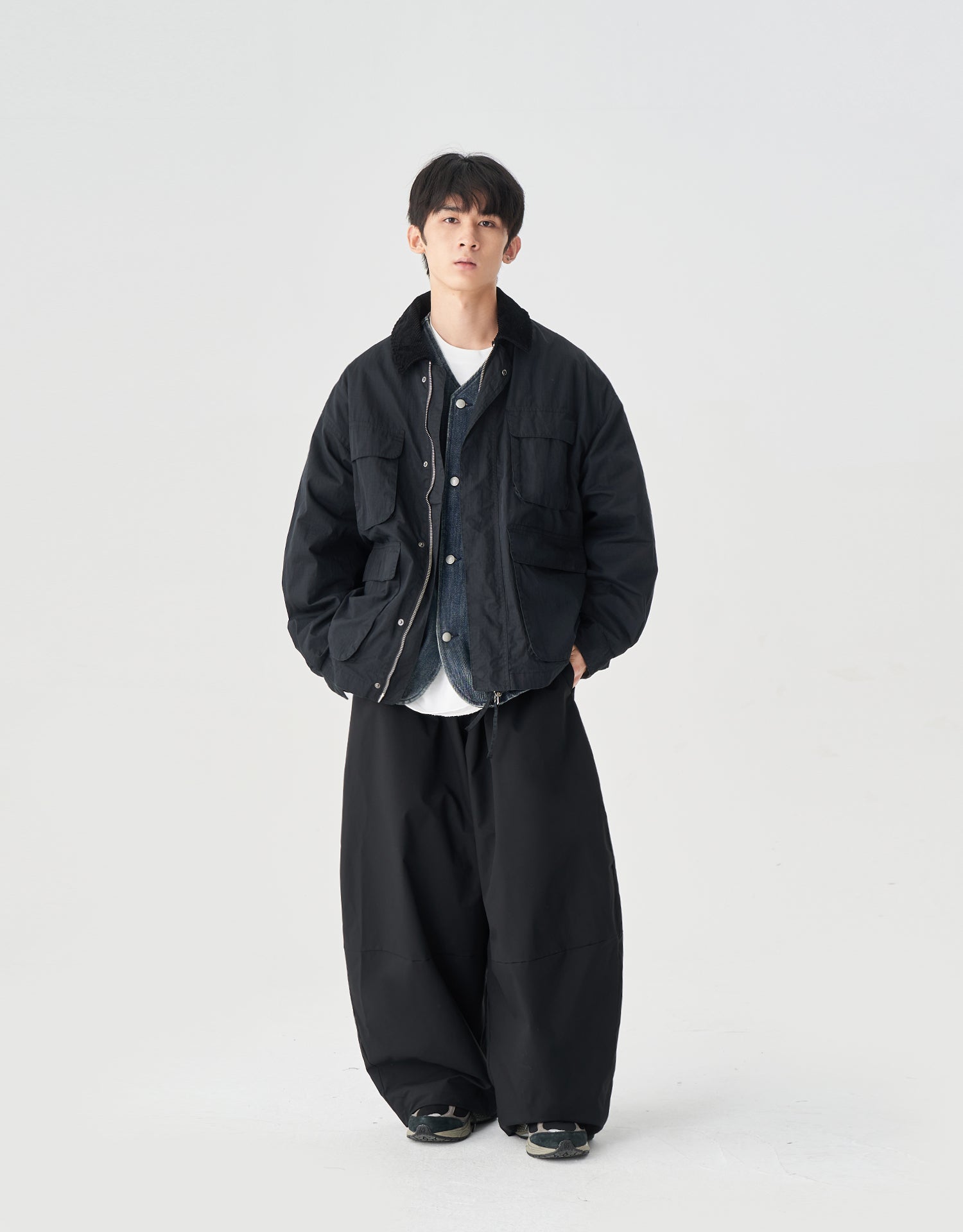 TopBasics Pockets Washed Blouson