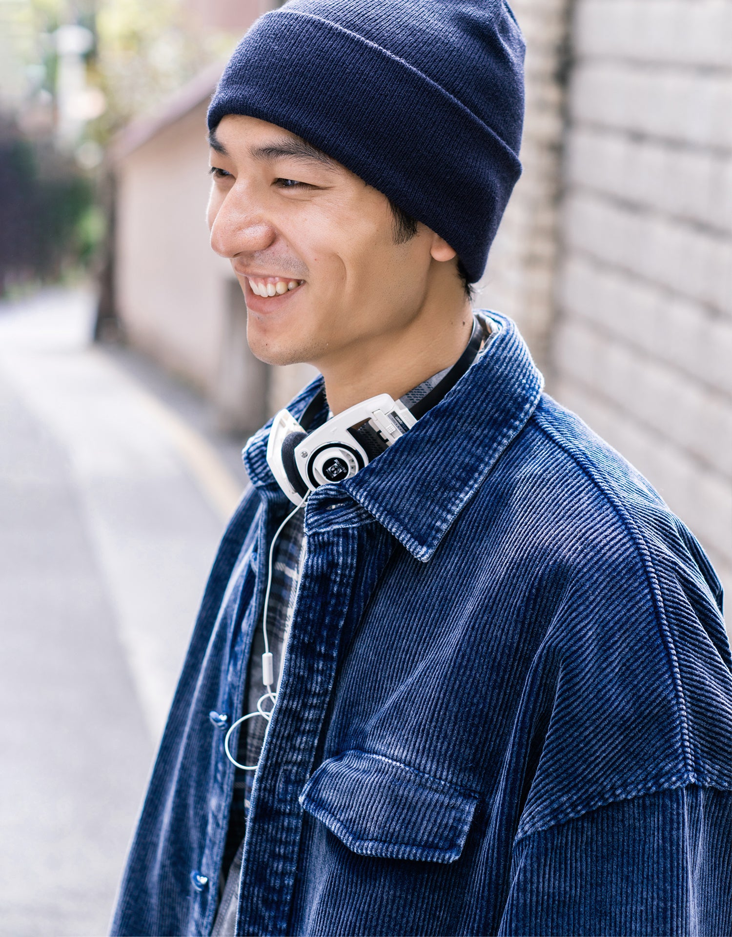 TopBasics Navy Corduroy Shirt Jacket