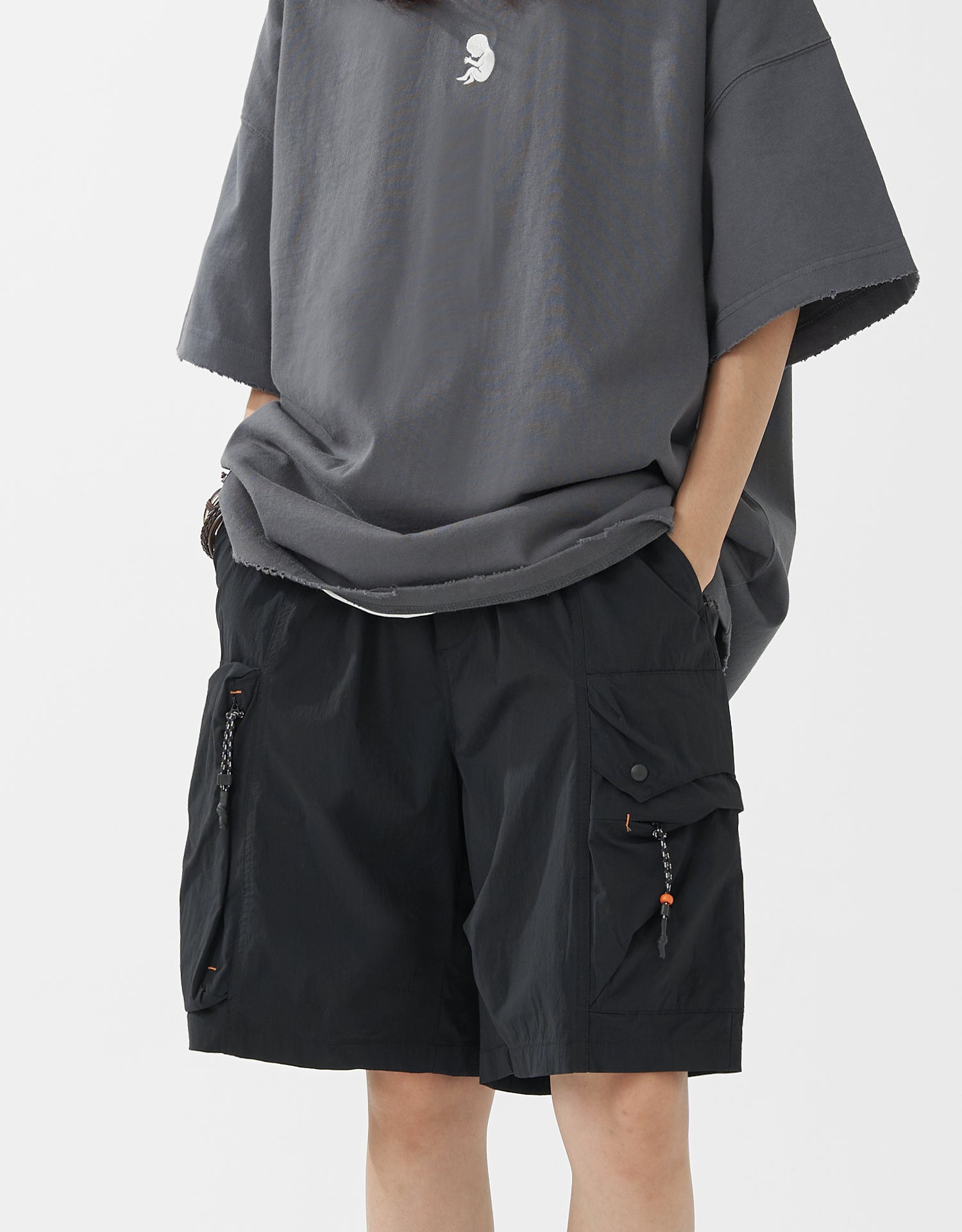 TopBasics Five Pockets Utility Cargo Shorts