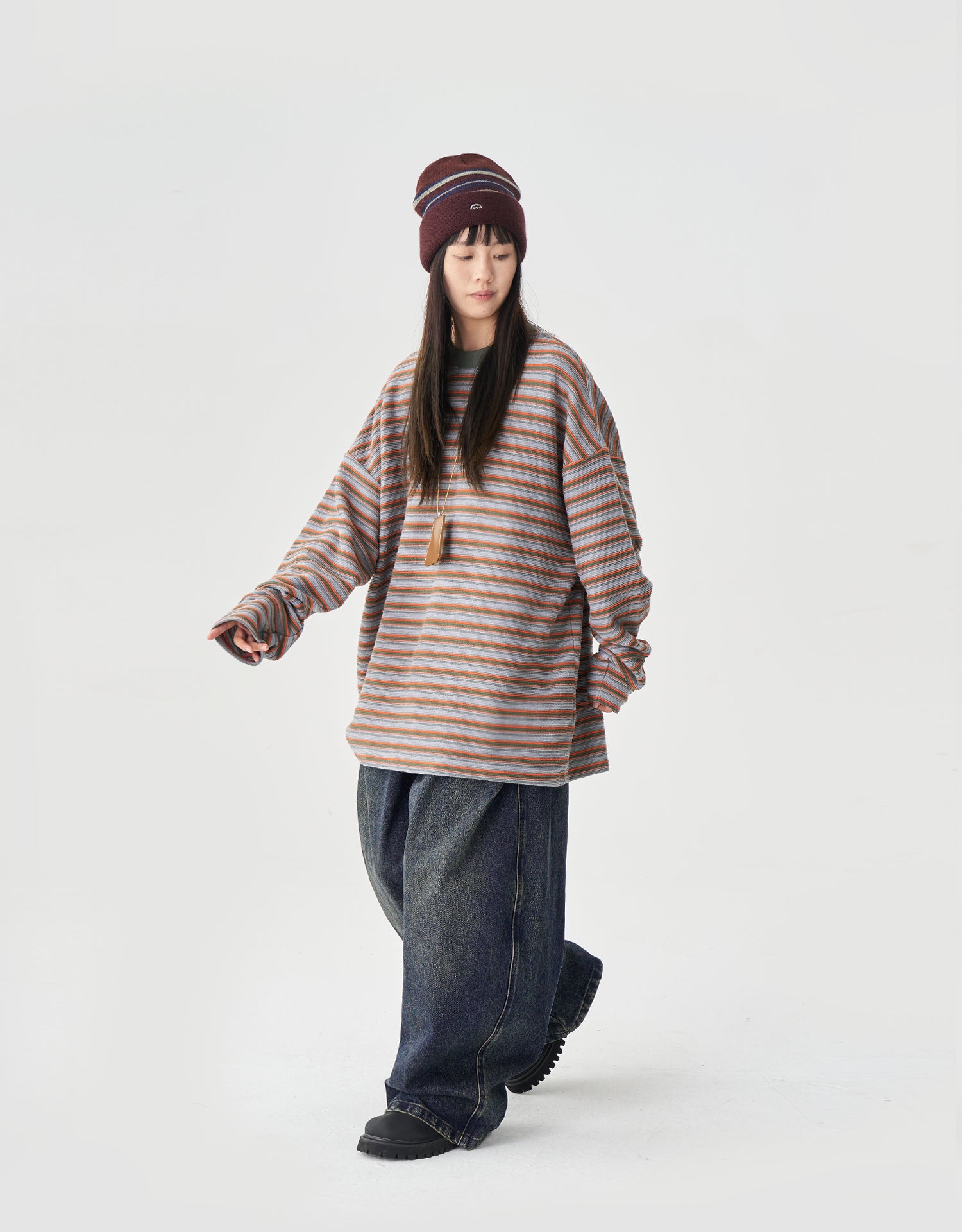 TopBasics Color Thin Stripe L/S T-Shirt