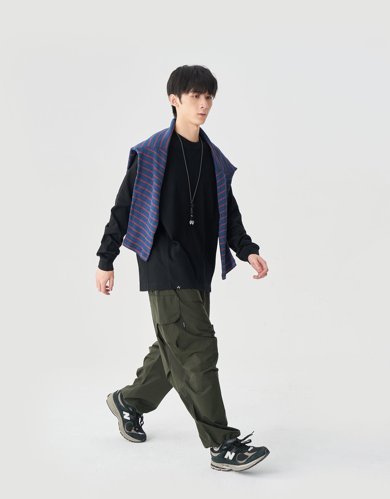 TopBasics Cyber Patchwork Seams L/S T-Shirt