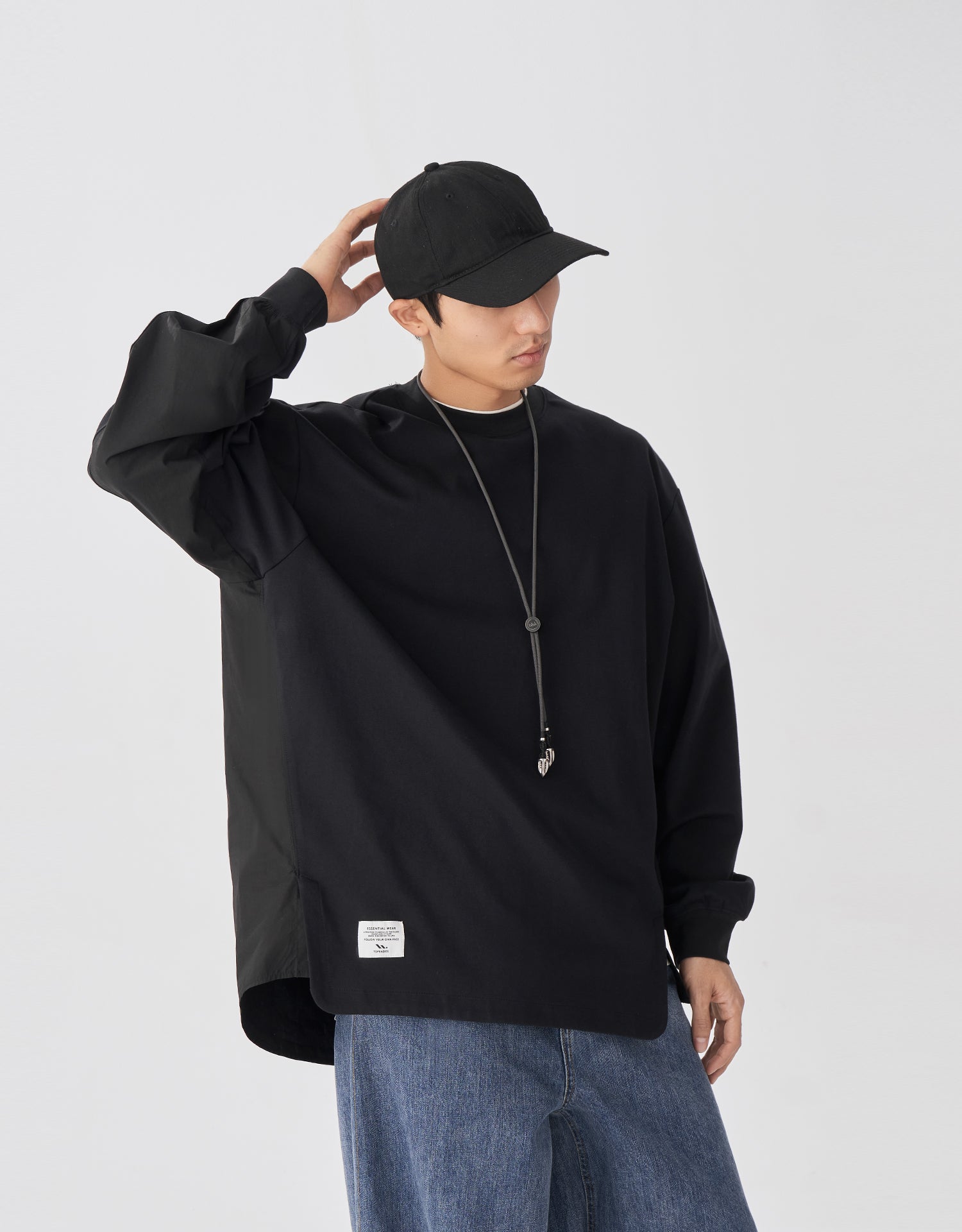 TopBasics Back Shirt L/S T-Shirt