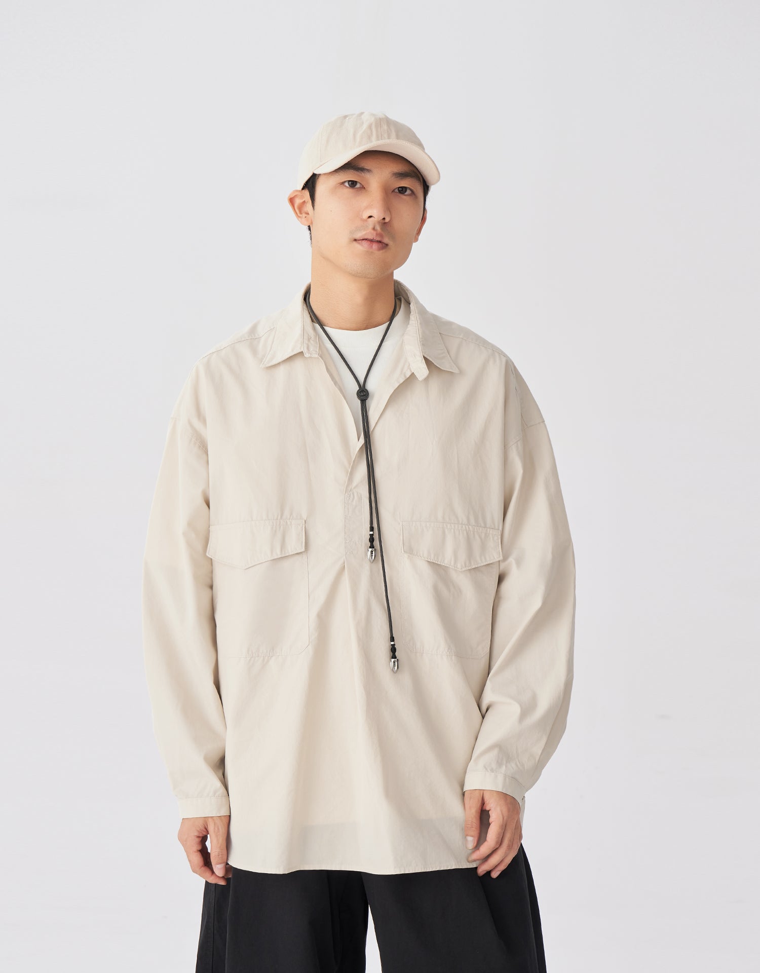 TopBasics Buttonless Pockets Shirt