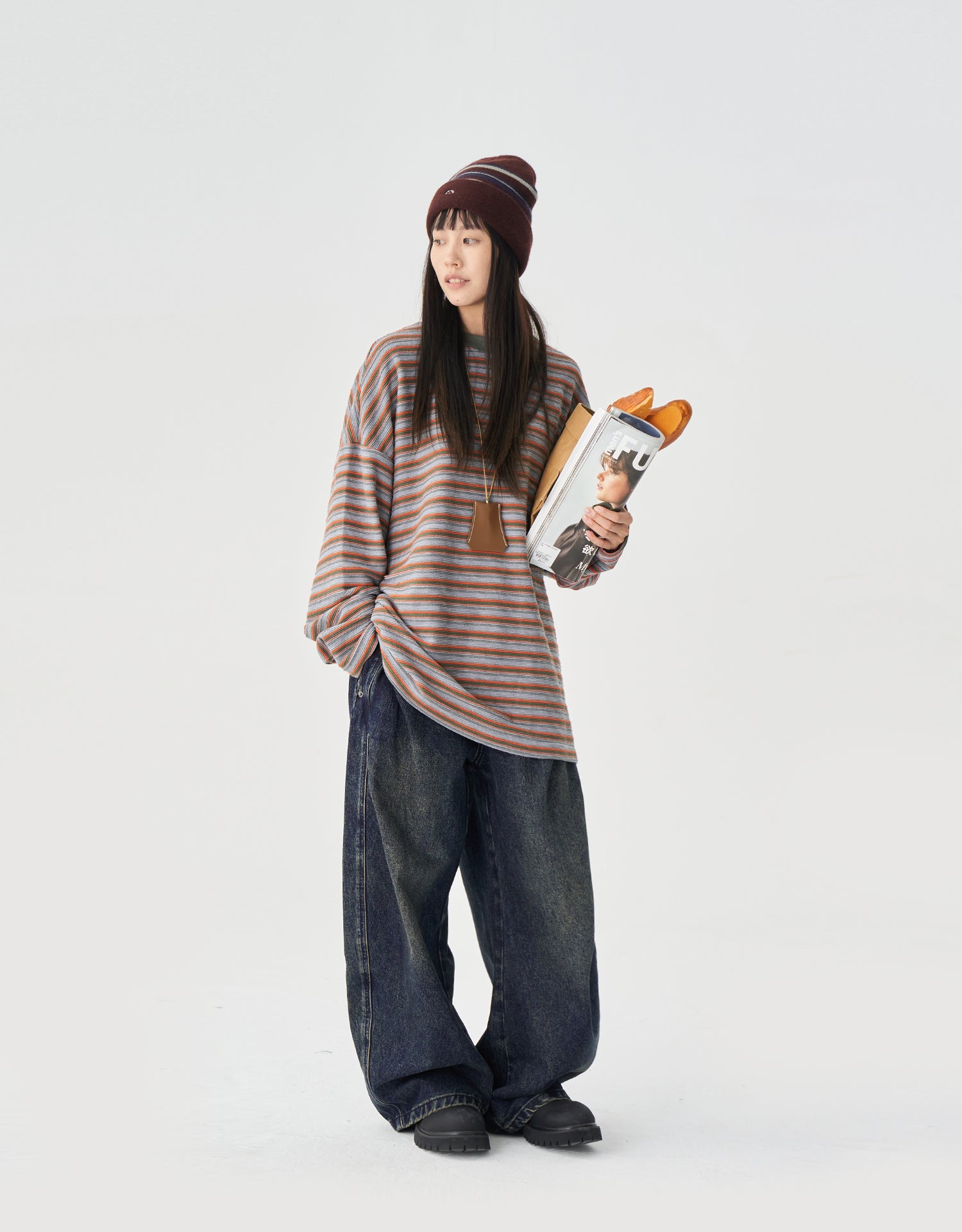 TopBasics Color Thin Stripe L/S T-Shirt