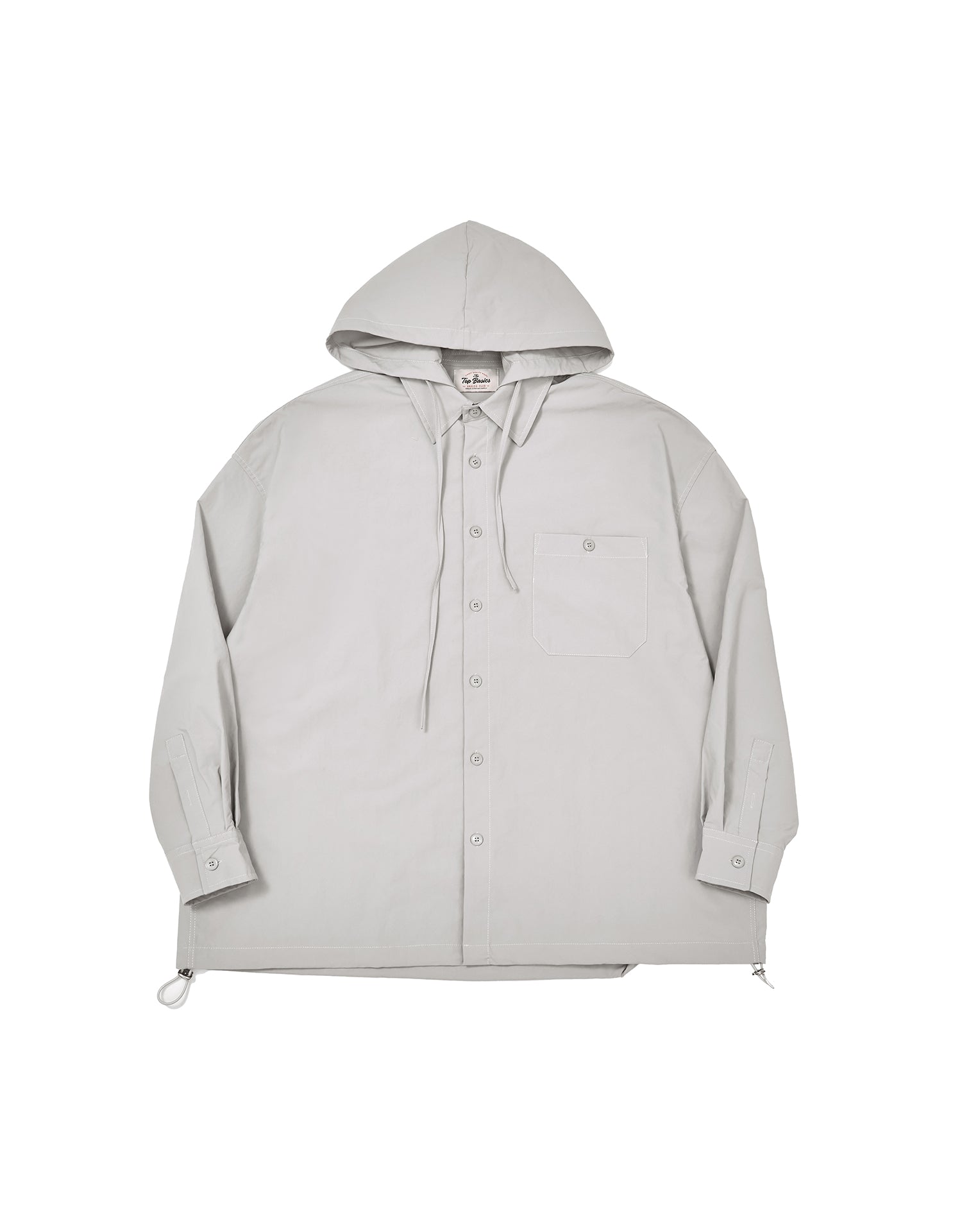 TopBasics Pocket Detachable Hood Shirt