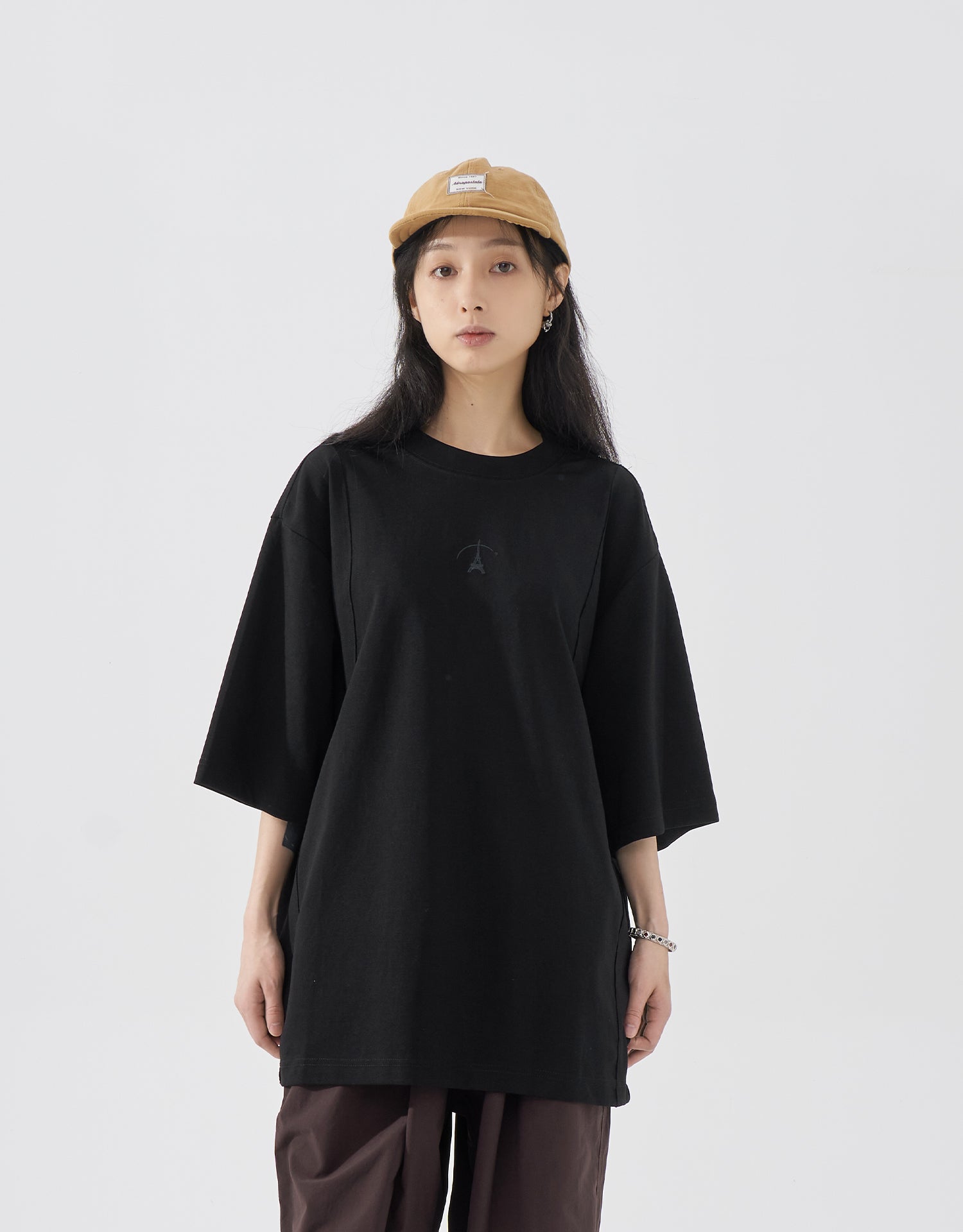 TopBasics Embroidered Tower T-Shirt