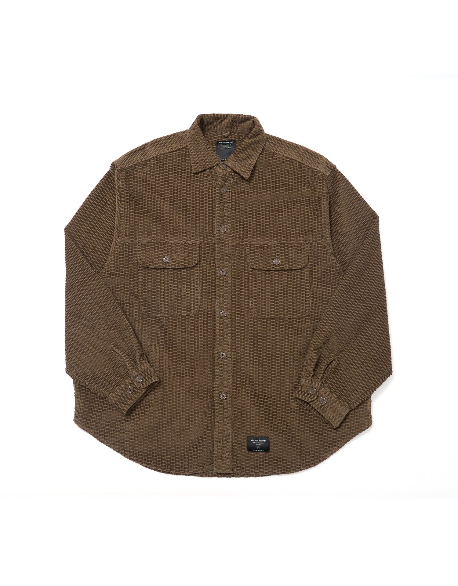 M.T. Embossed Corduroy Side Pockets Shirt Jacket