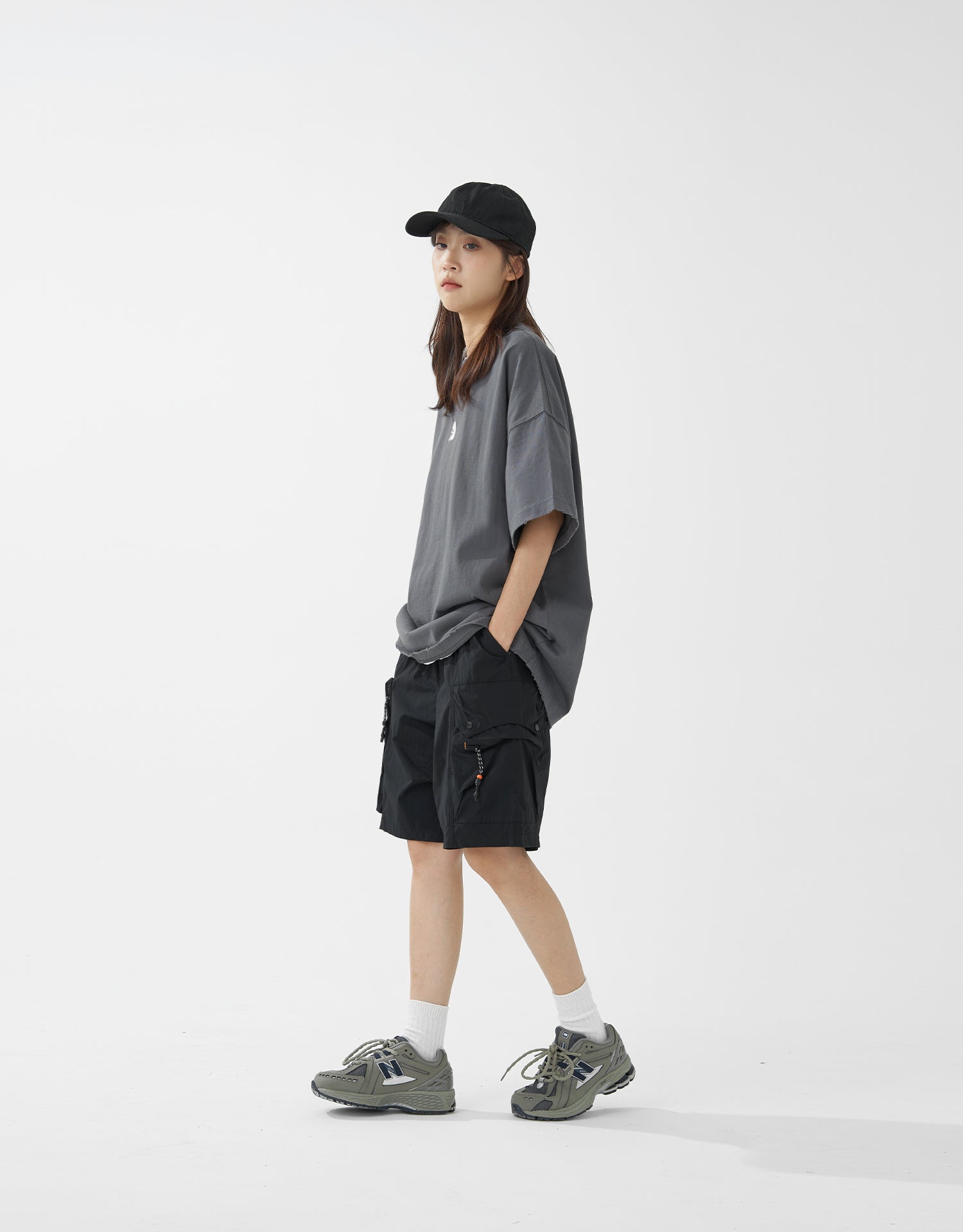 TopBasics Five Pockets Utility Cargo Shorts