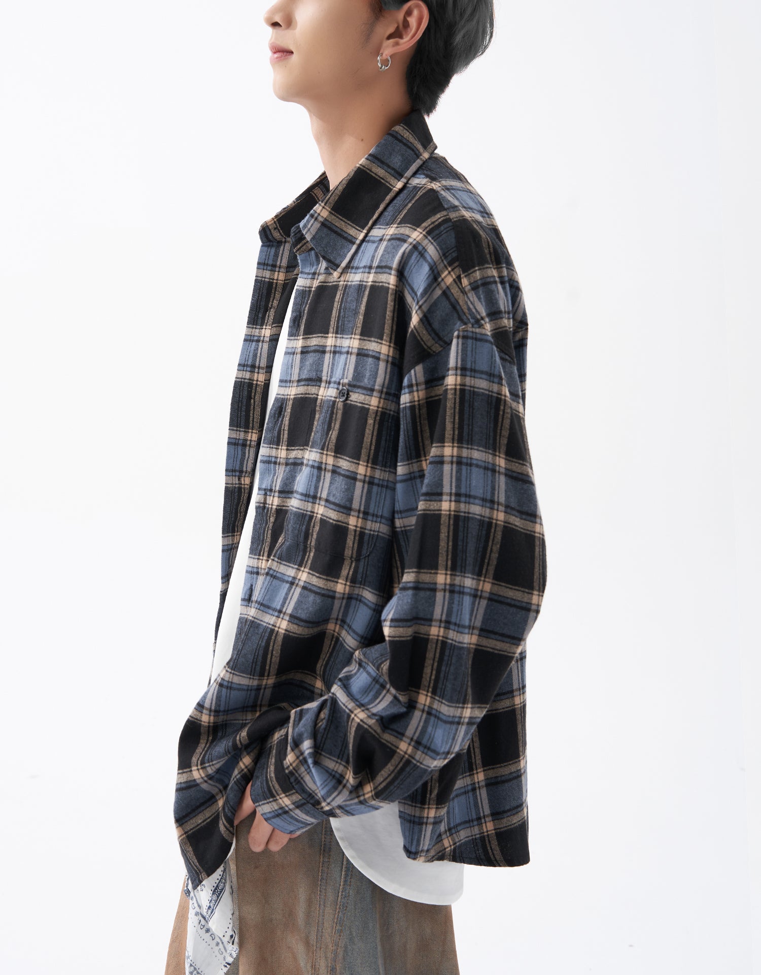 TopBasics Two Pockets Flannel Shirt