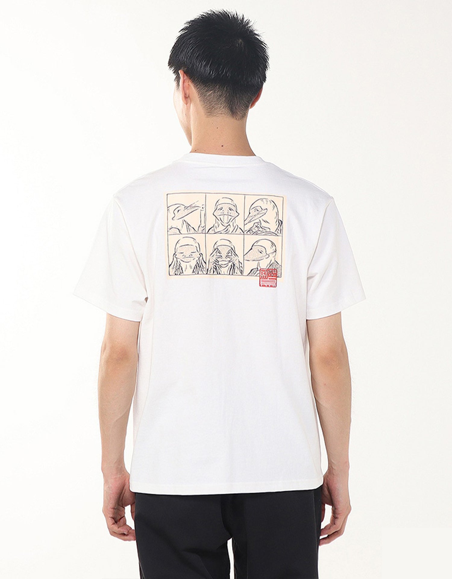 CHUMS × 葛飾北斎_漫画Pocket T-Shirt