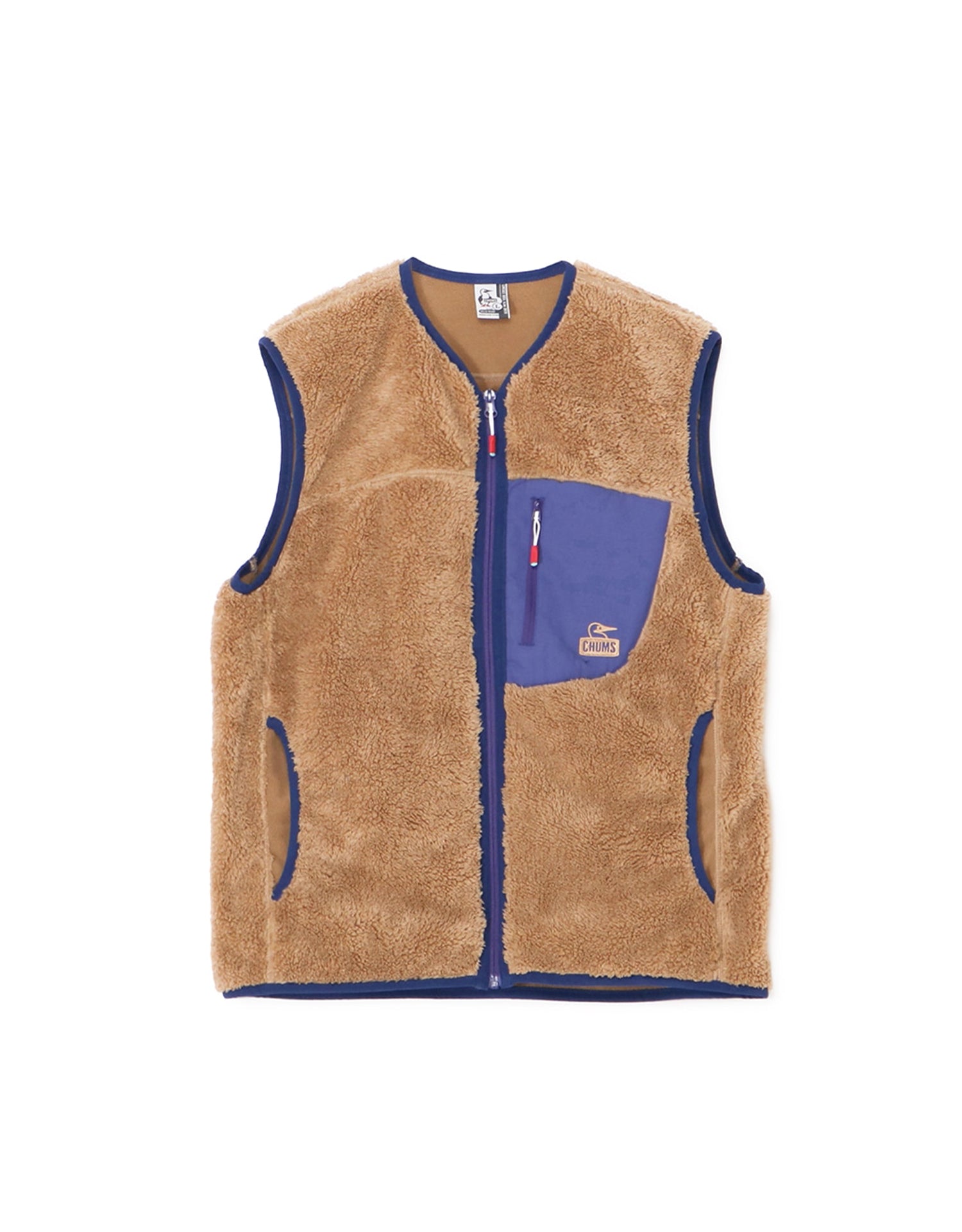 Chums Bonding Fleece No Collar Vest v2