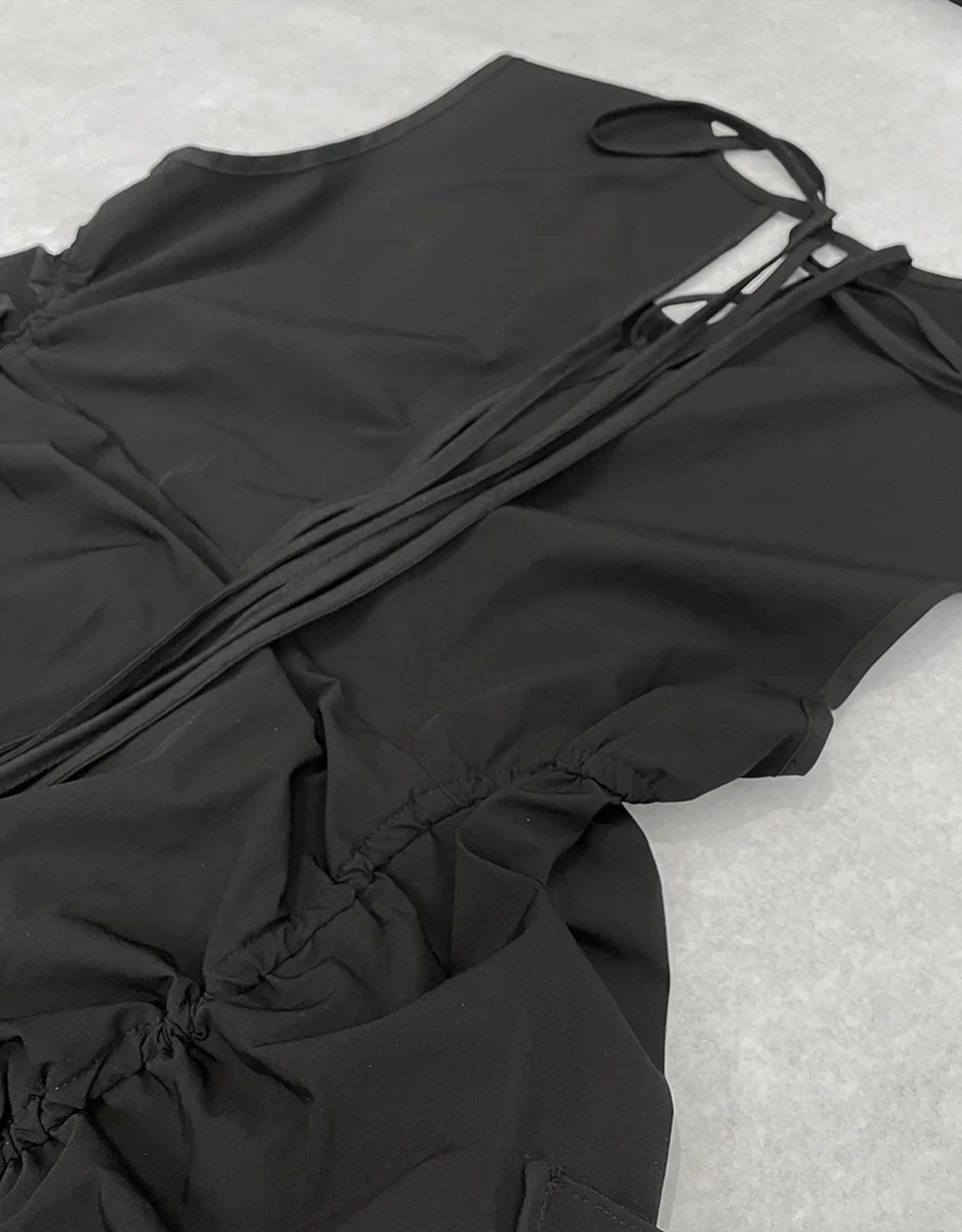 Ip-Axis Industrial Functional Irregular Three Dimensional Rope Cut Skirt IPA-PC76