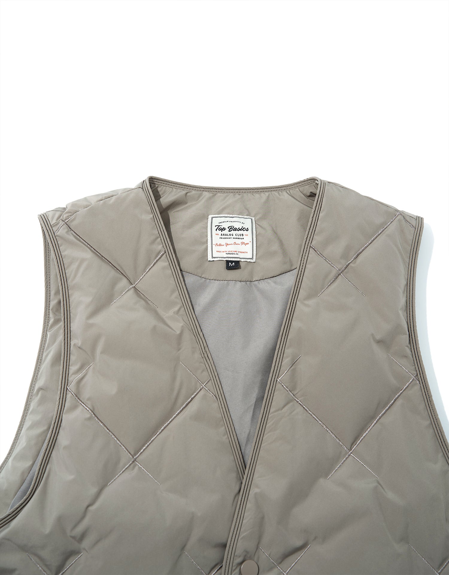 TopBasics Two Pockets Quilted Vest