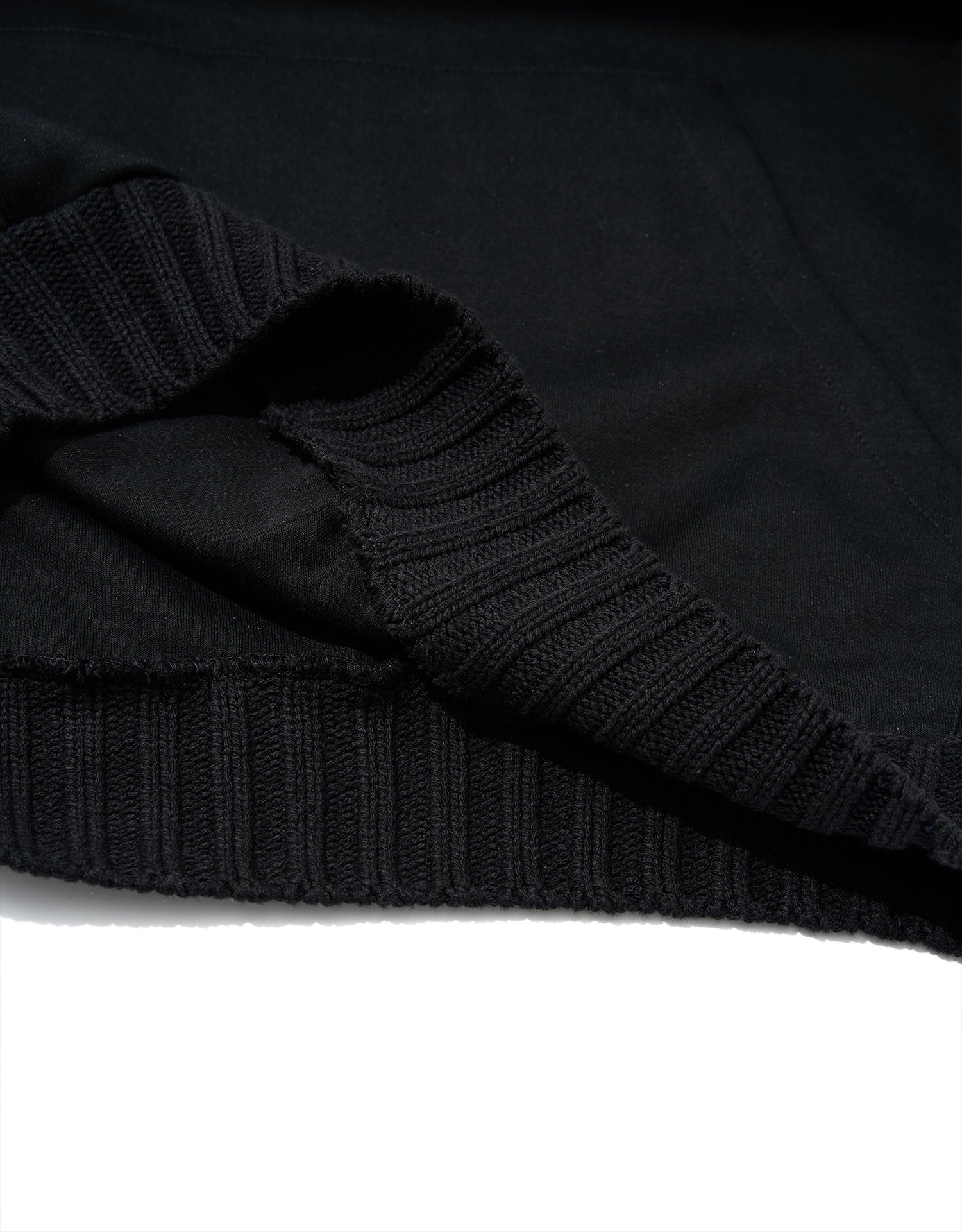 TopBasics Rib Knit Openings Hoodie