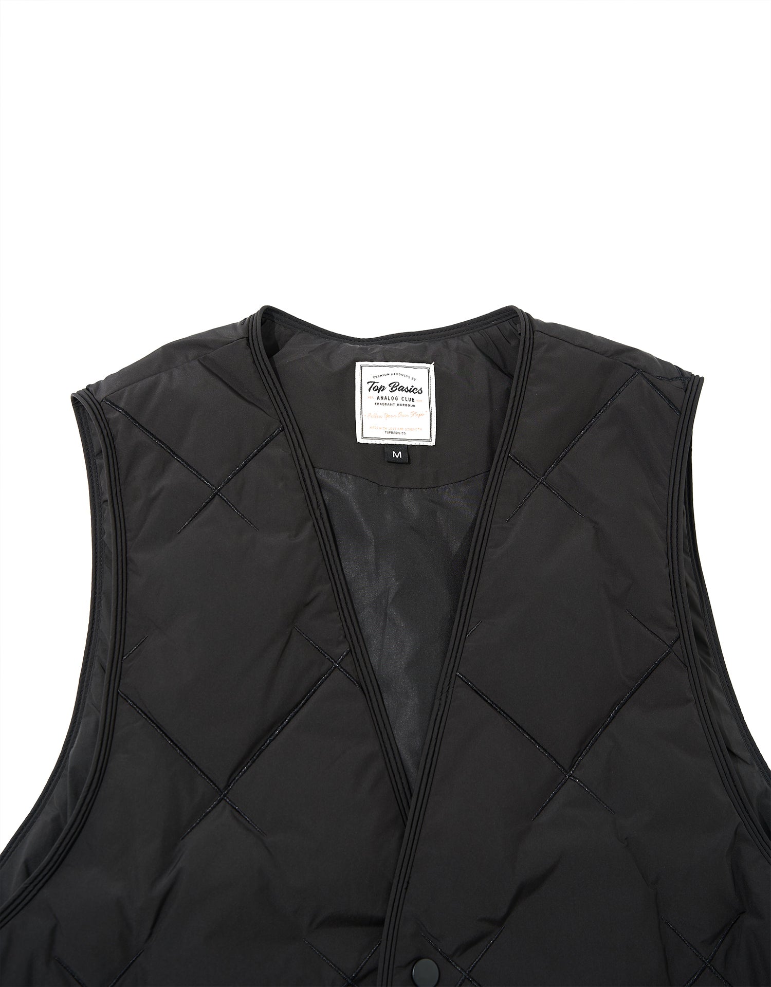 TopBasics Two Pockets Quilted Vest