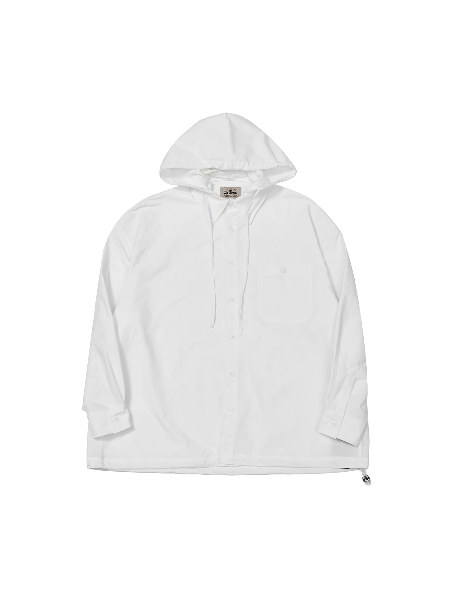 TopBasics Pocket Detachable Hood Shirt