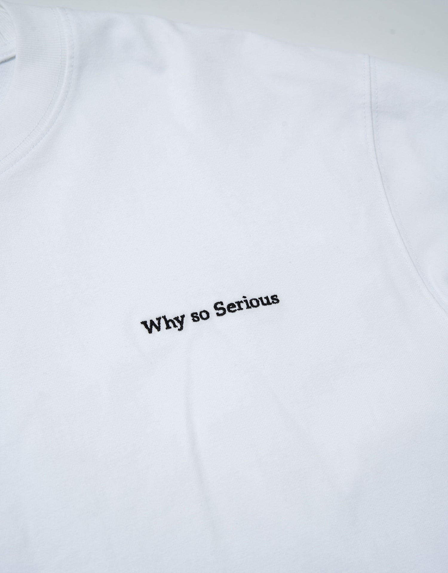 TopBasics "Why so Serious" Embroidered T-Shirt