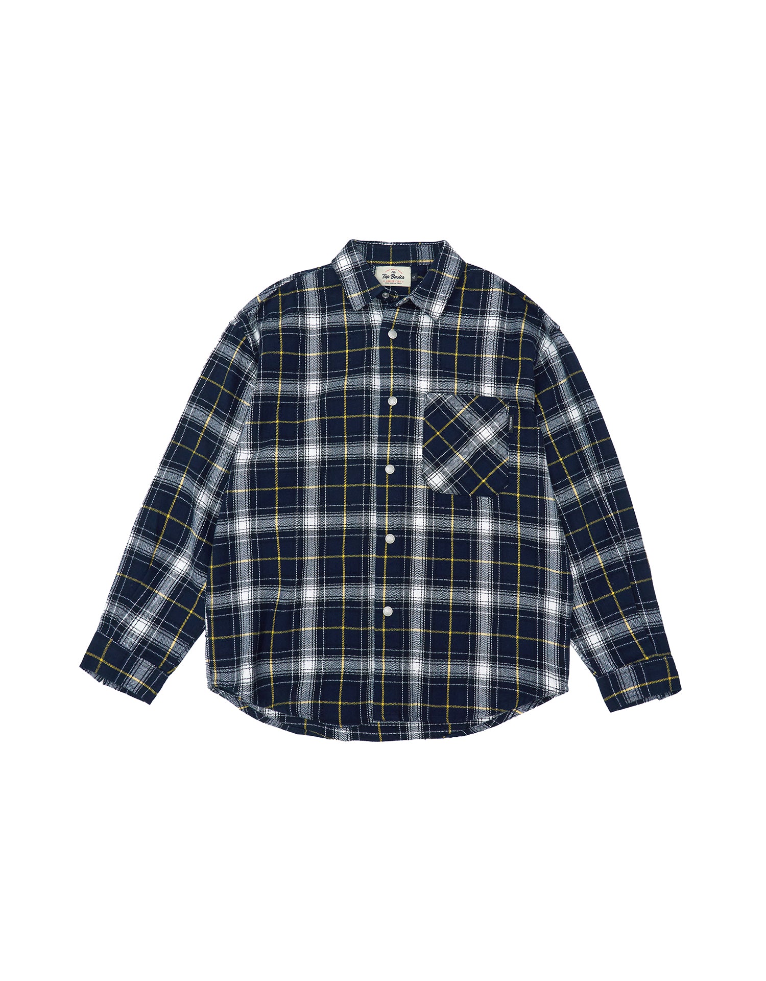 TopBasics Navy Checkered Shirt
