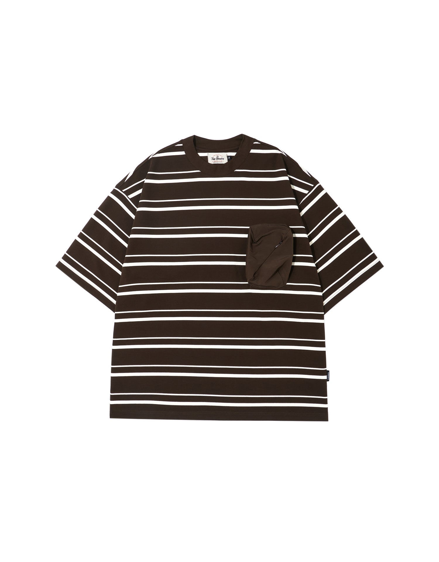 TopBasics 3D Pocket Striped T-Shirt