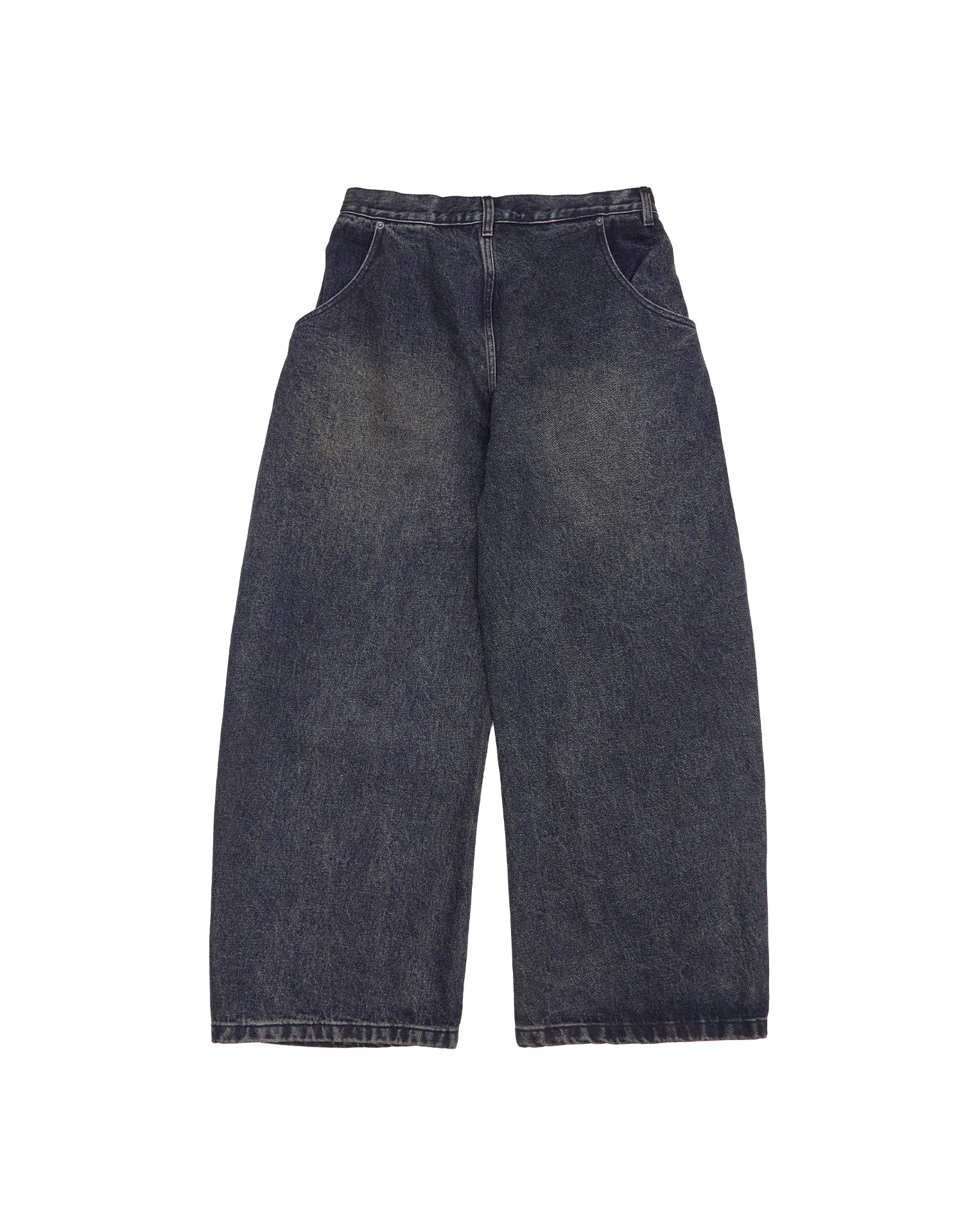 TopBasics Work Washed Barrel Leg Denim Pants