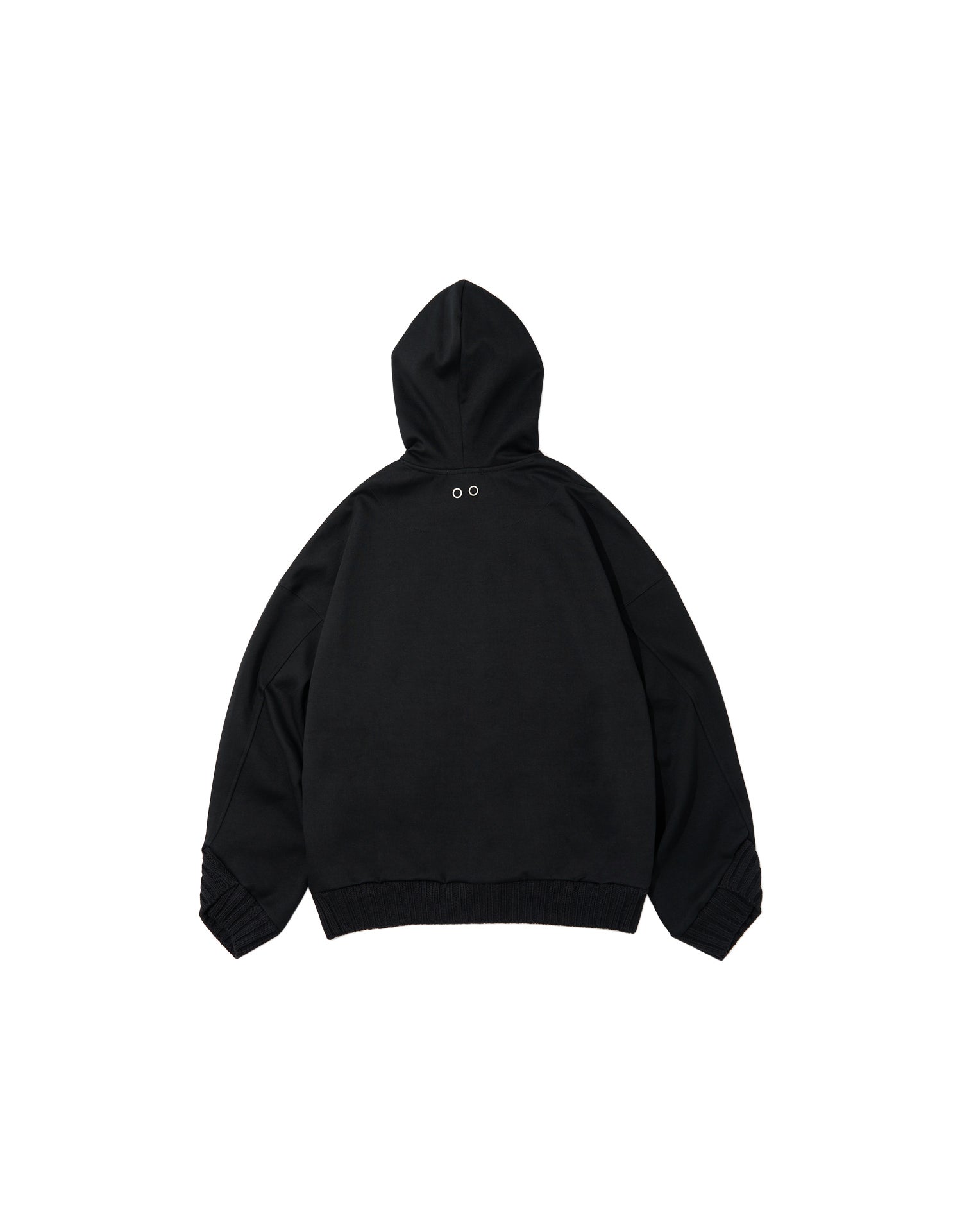 TopBasics Rib Knit Openings Hoodie