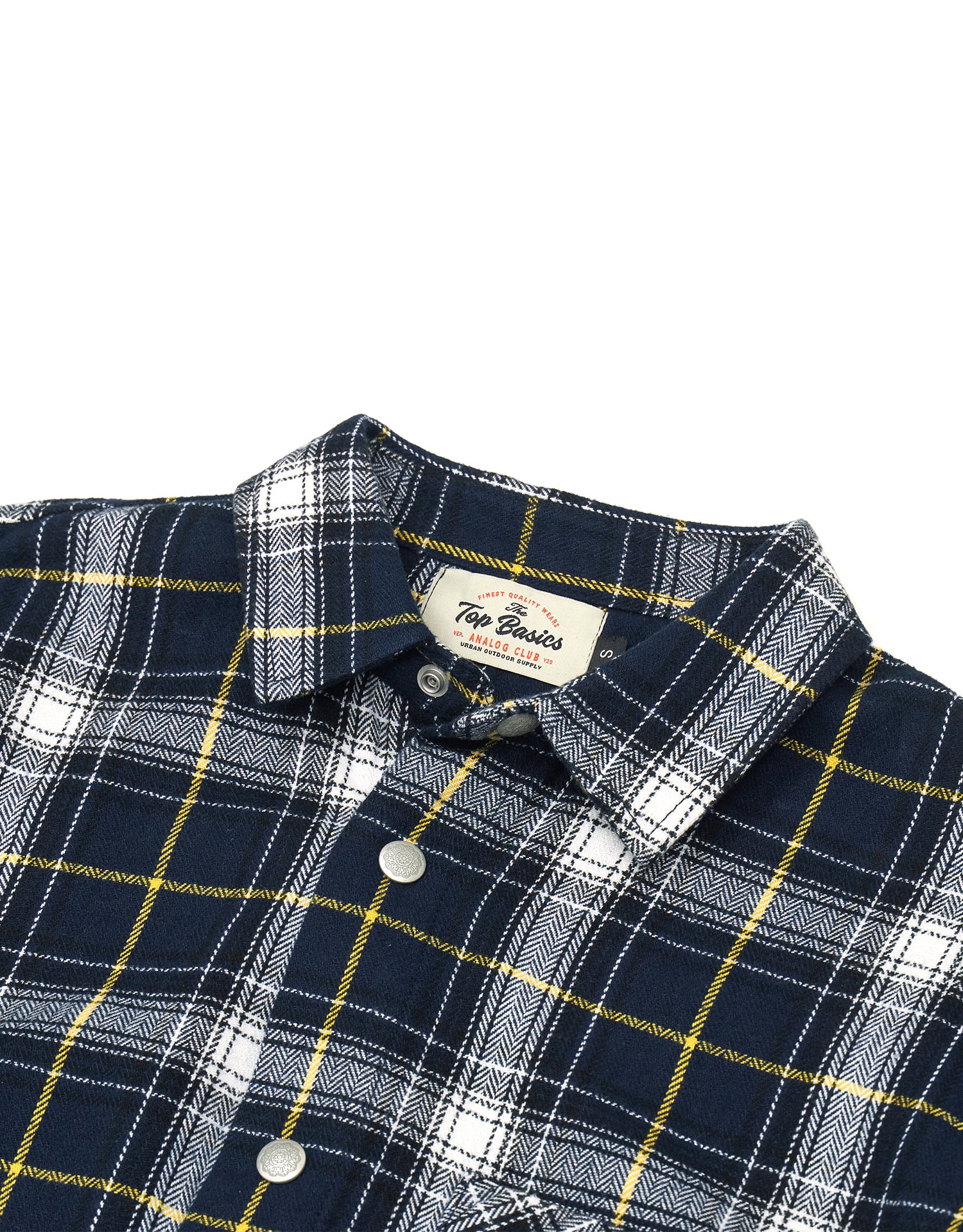 TopBasics Navy Checkered Shirt