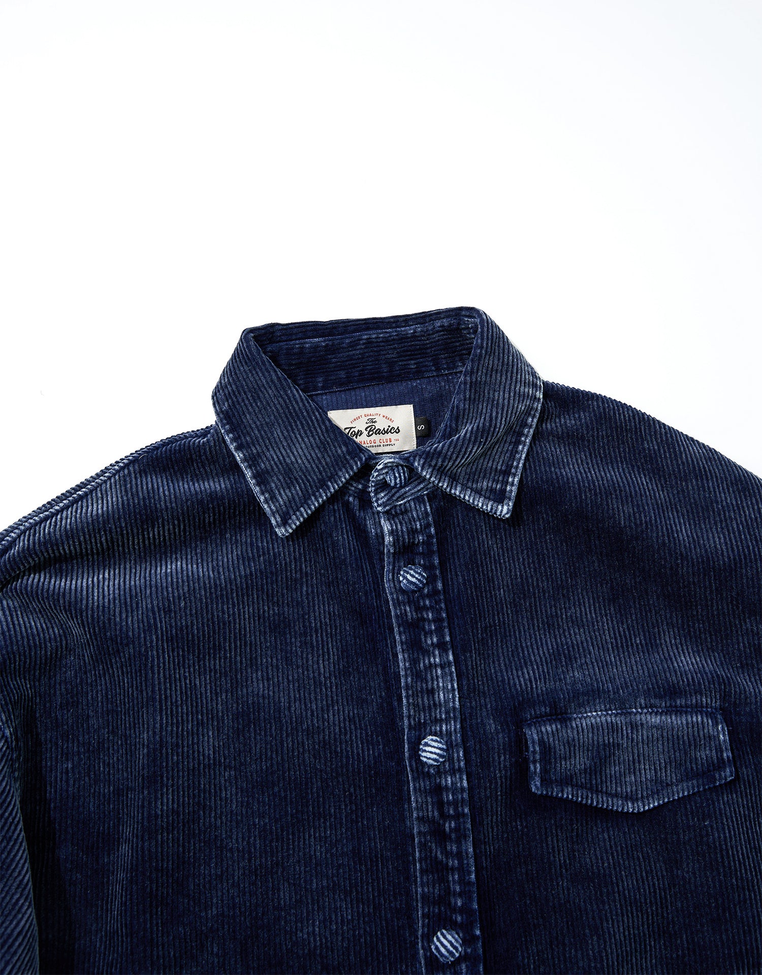 TopBasics Navy Corduroy Shirt Jacket