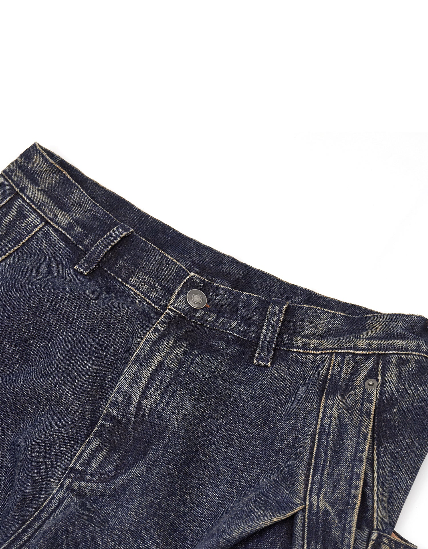 TopBasics Work Washed Barrel Leg Denim Pants