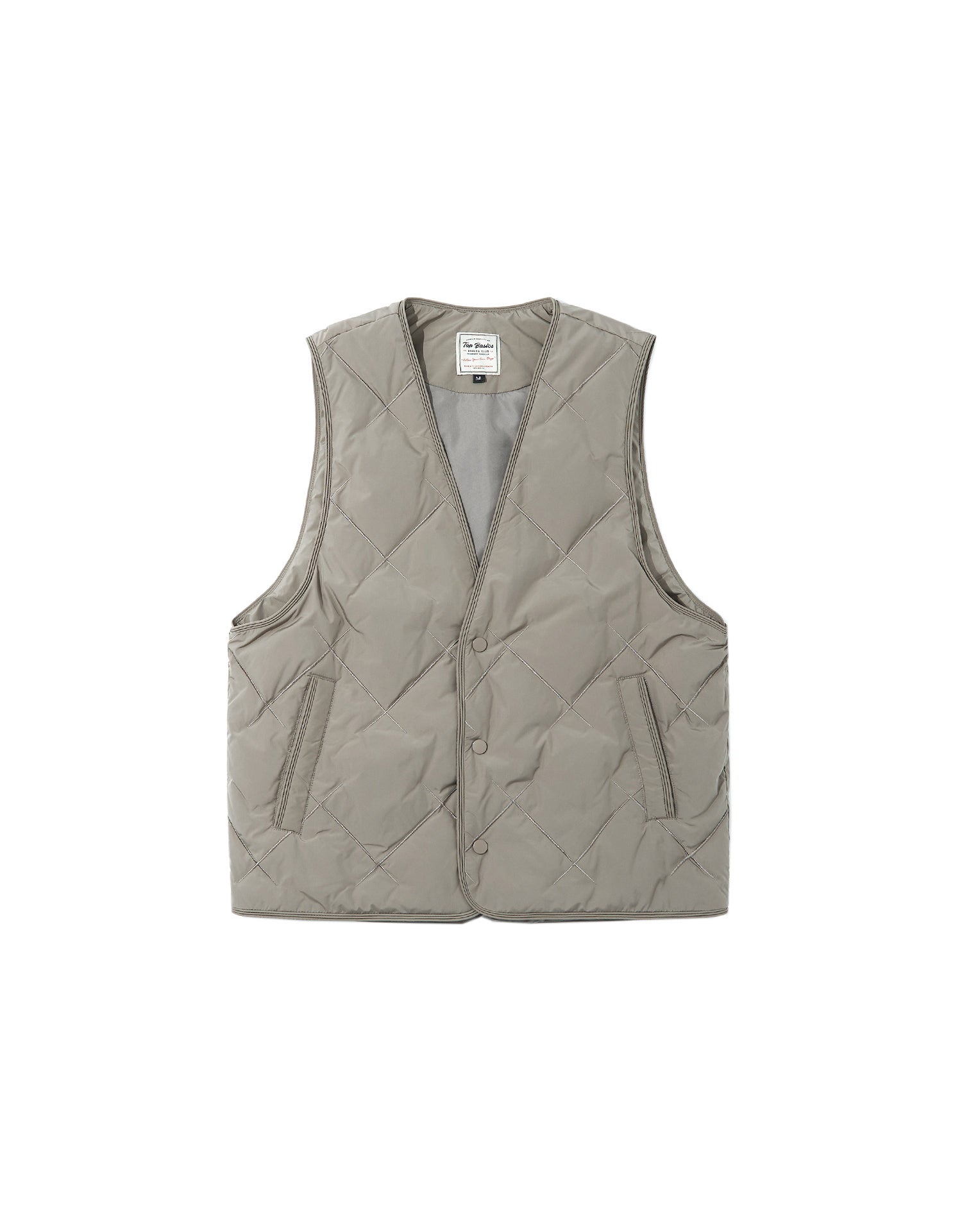 TopBasics Two Pockets Quilted Vest