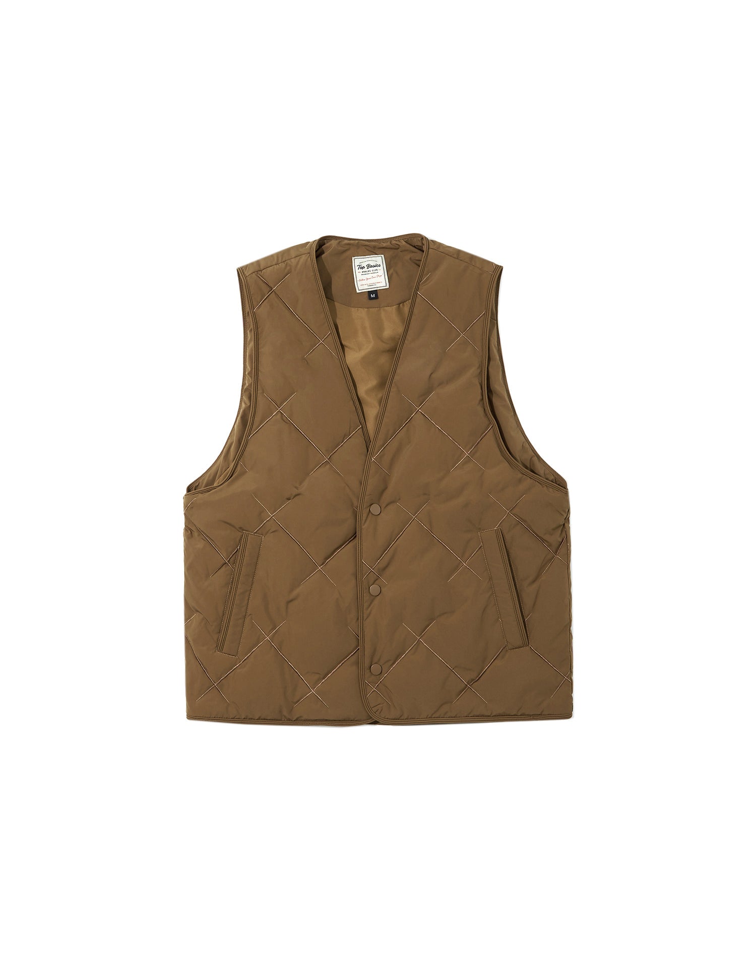 TopBasics Two Pockets Quilted Vest