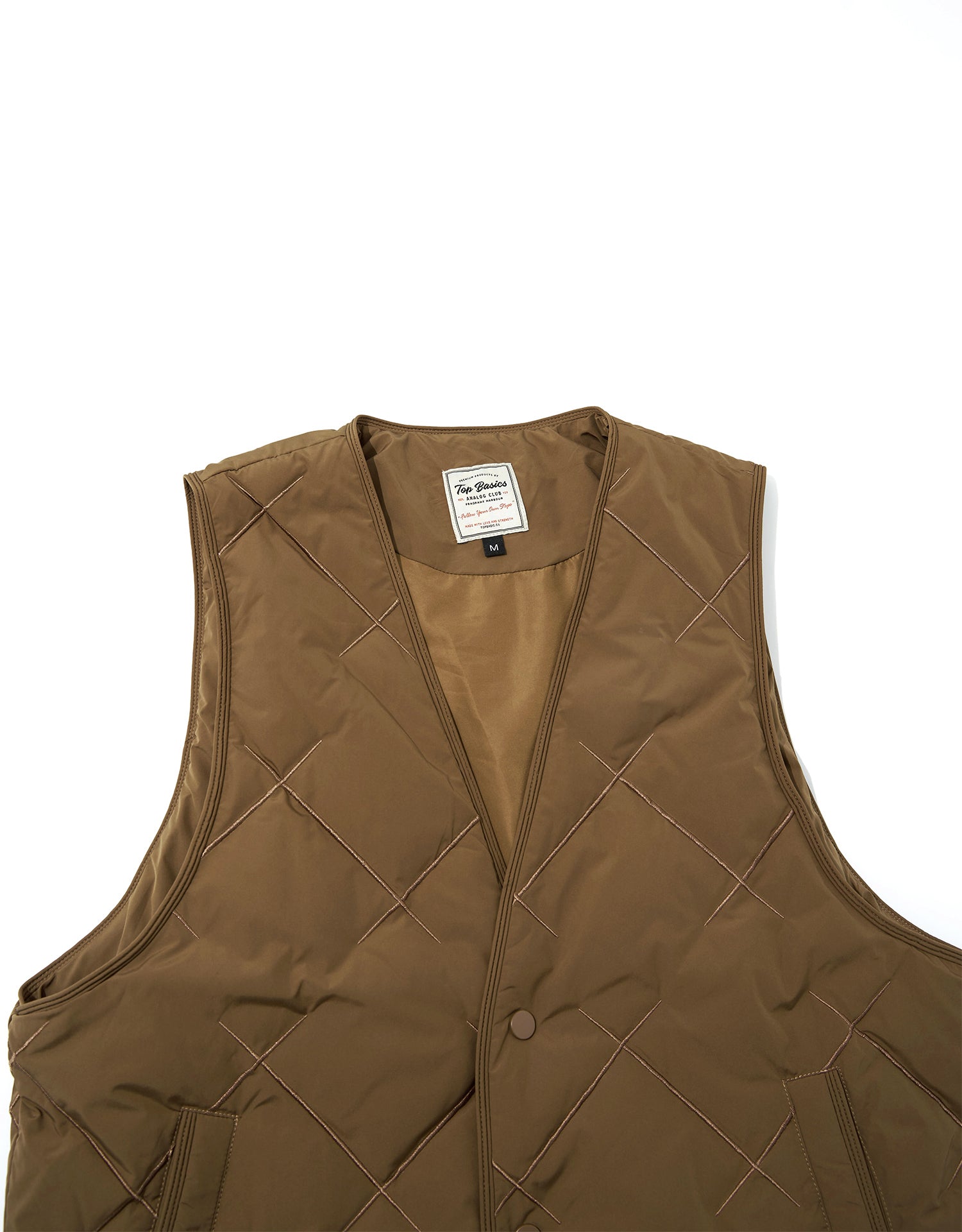 TopBasics Two Pockets Quilted Vest