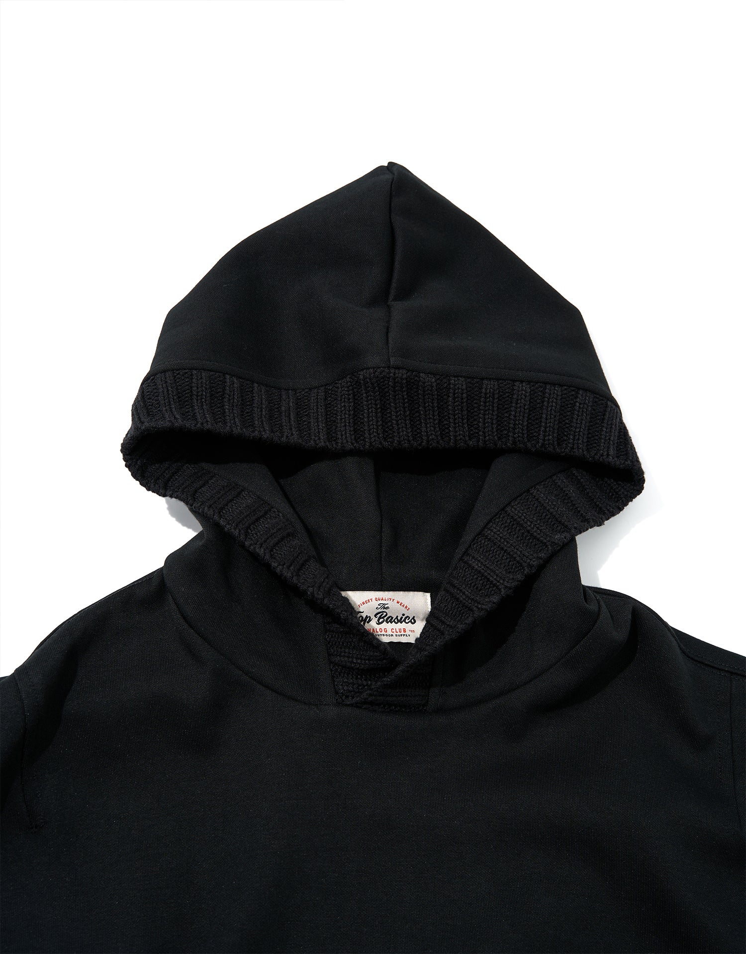 TopBasics Rib Knit Openings Hoodie