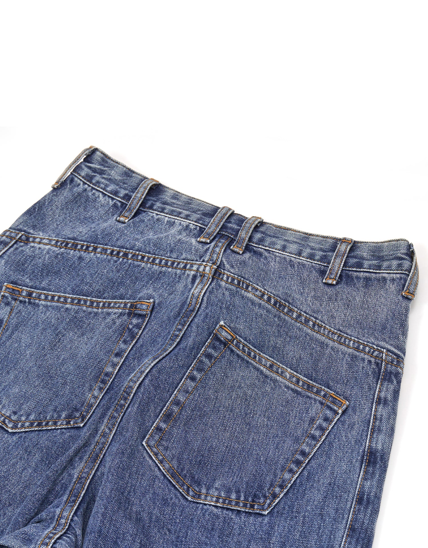 TopBasics Five Pockets Barrel Leg Denim Pants