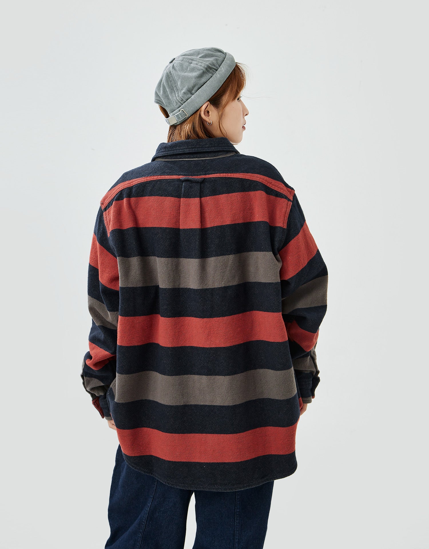 M.T. Three Stripe Flannel Shirt