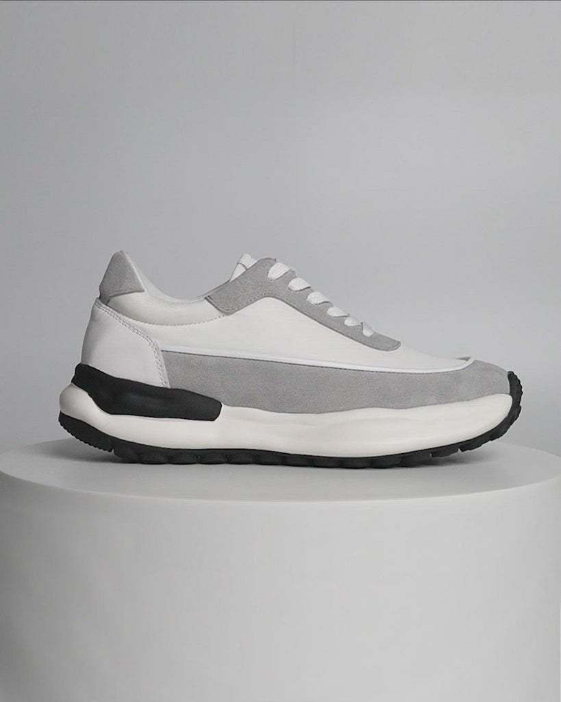 Color_GREY | TopBasics Suede Running Shoes