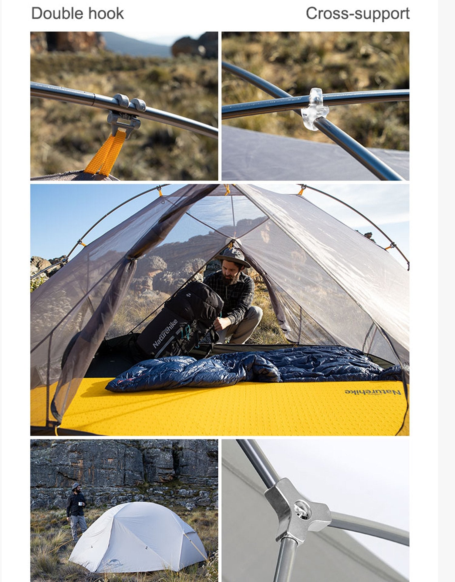 Naturehike Mongar ultralight 2 man tent  NH17T007-M