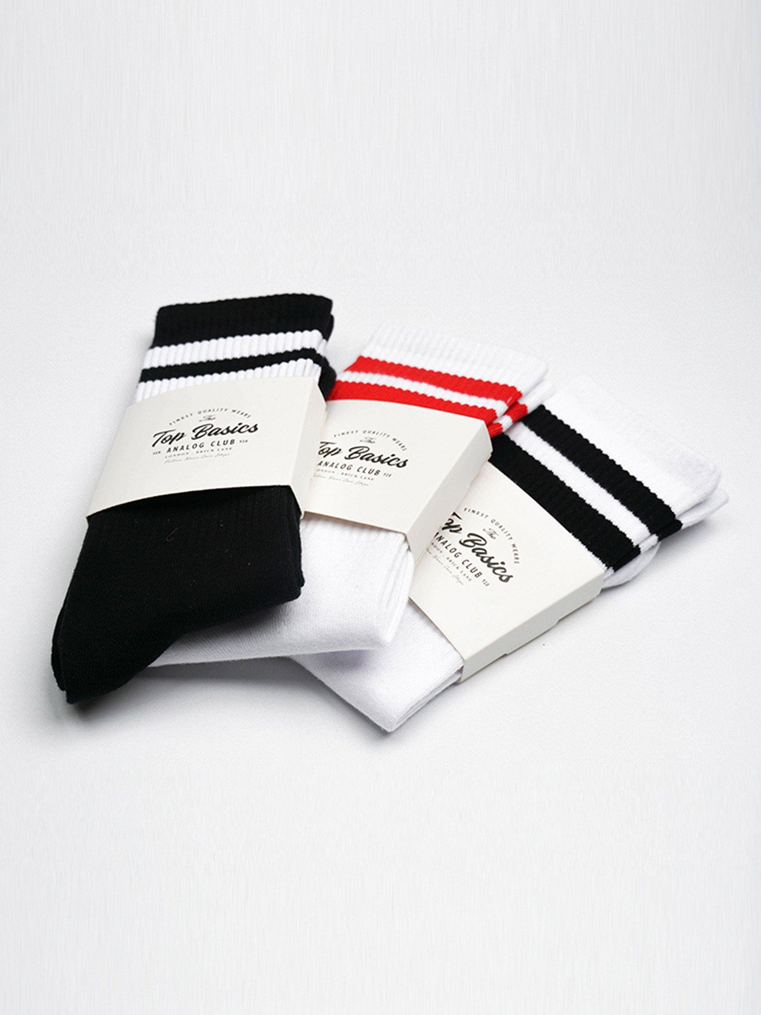 TopBasics Double Stripe Long Socks - TOPBASICS.